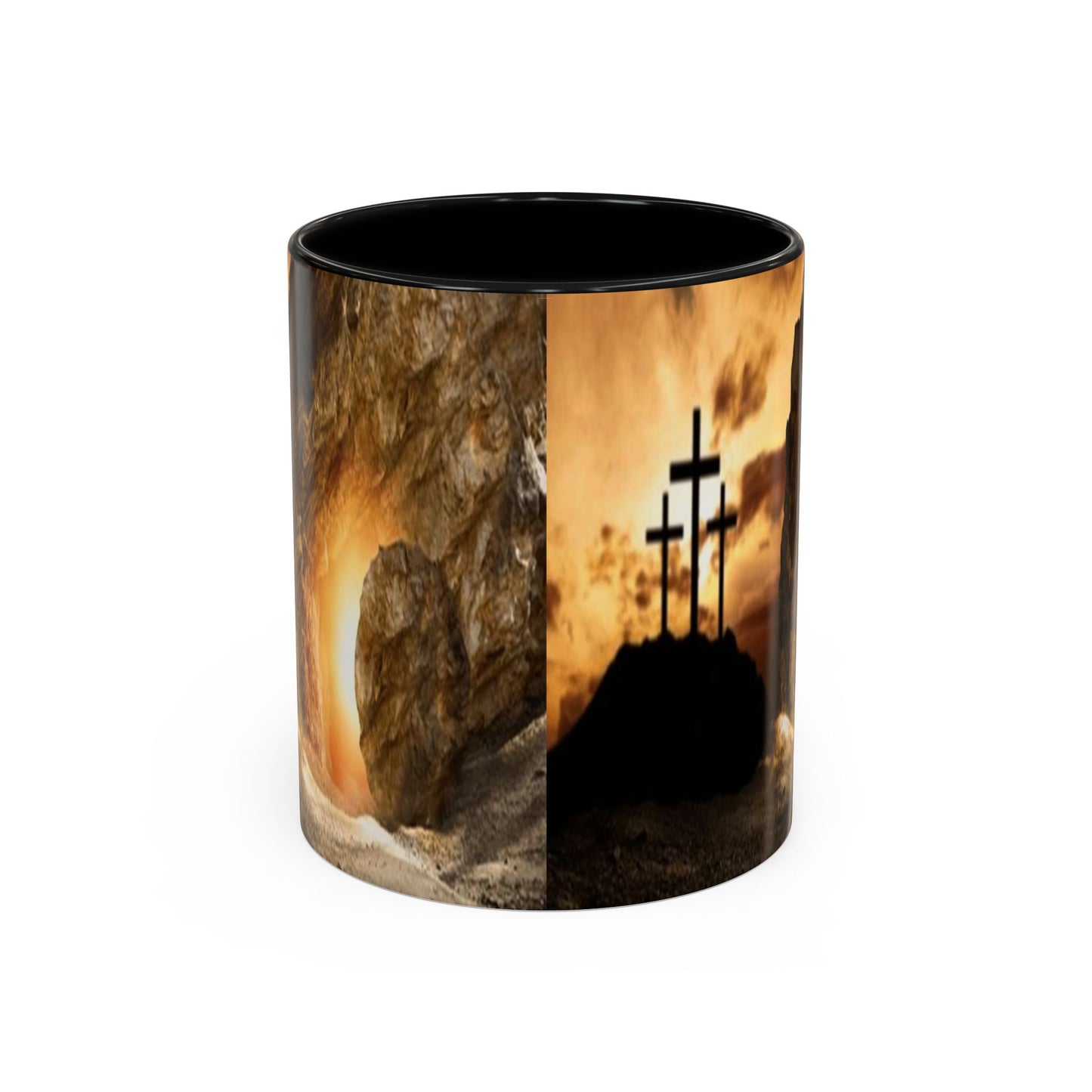 He is Risen -Accent Coffee Mug (11, 15oz) - Easter - Mother's Day - Father's Day