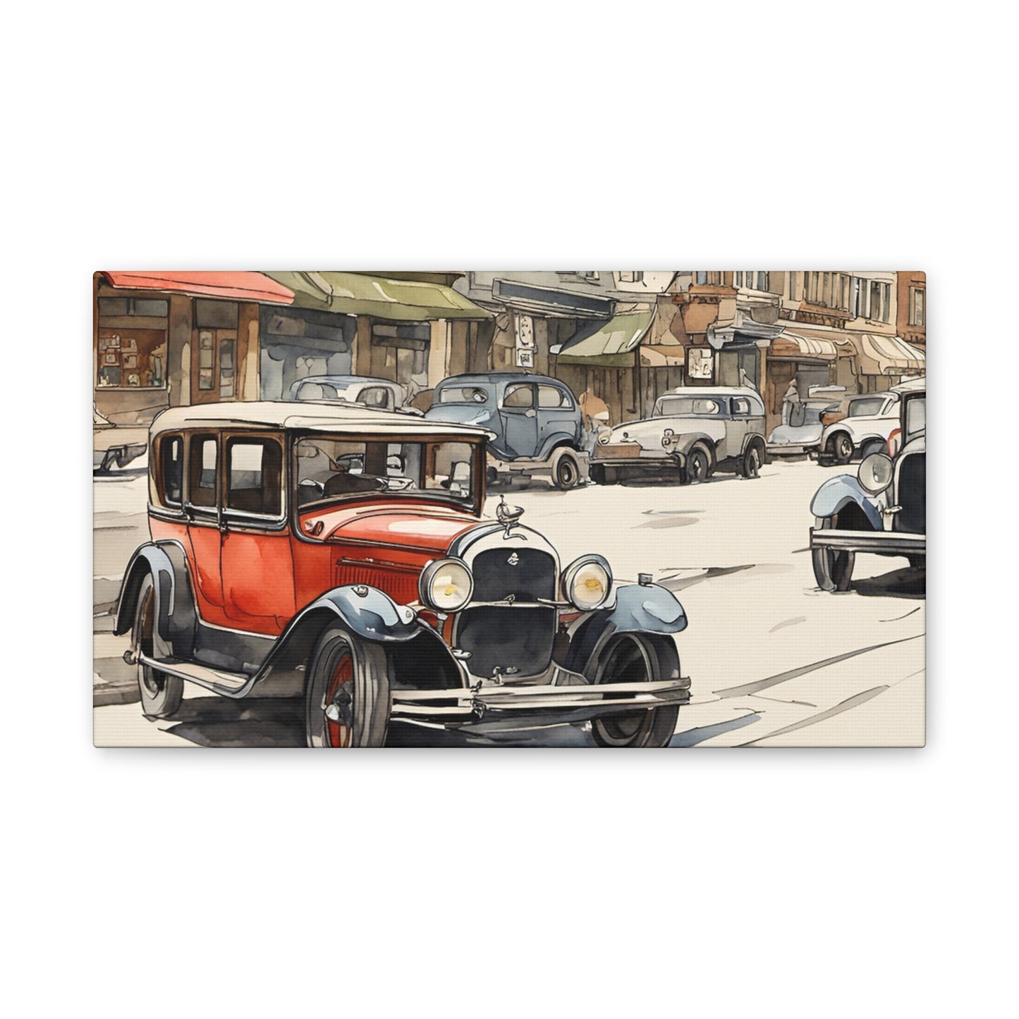 Town Life - Canvas Stretched, 0.75" - Father's Day