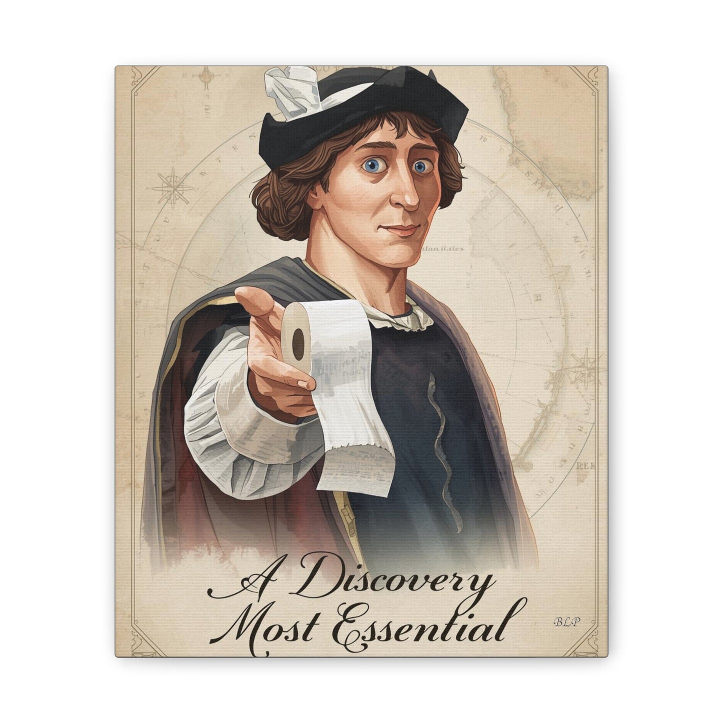 Columbus - Canvas Stretched, 0.75" - 2026 Wall Art - Bathroom Humor