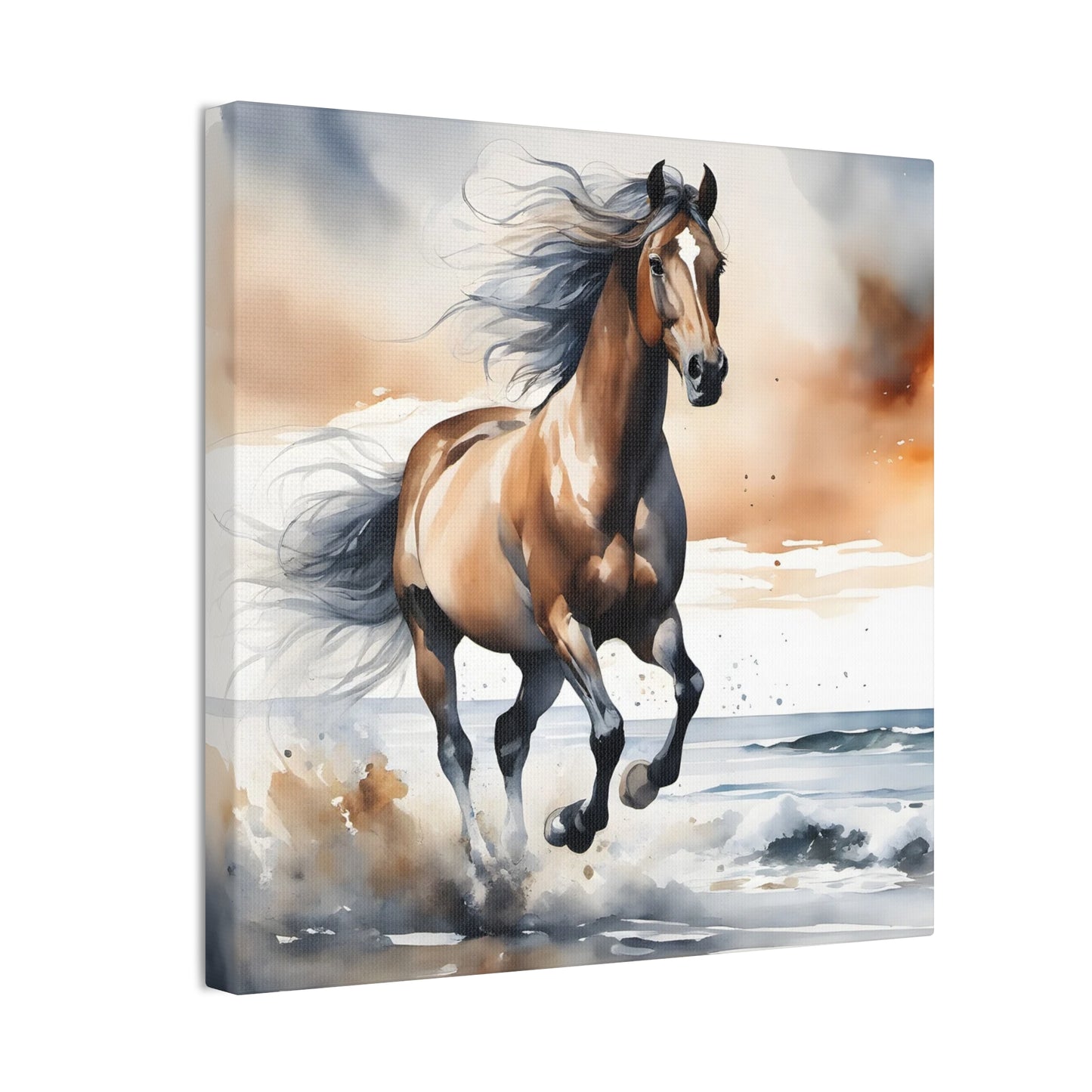 Ab - Beautiful Horse - Canvas Stretched, 0.75"