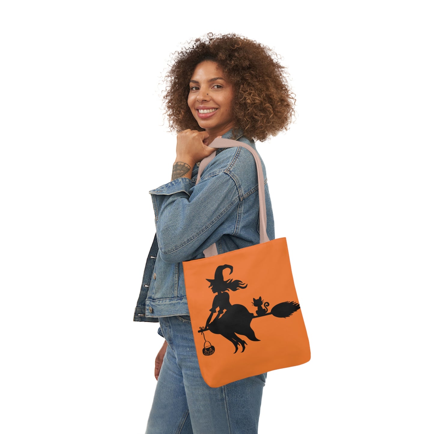 Witch - Canvas Tote Bag, 5-Color Straps - Halloween