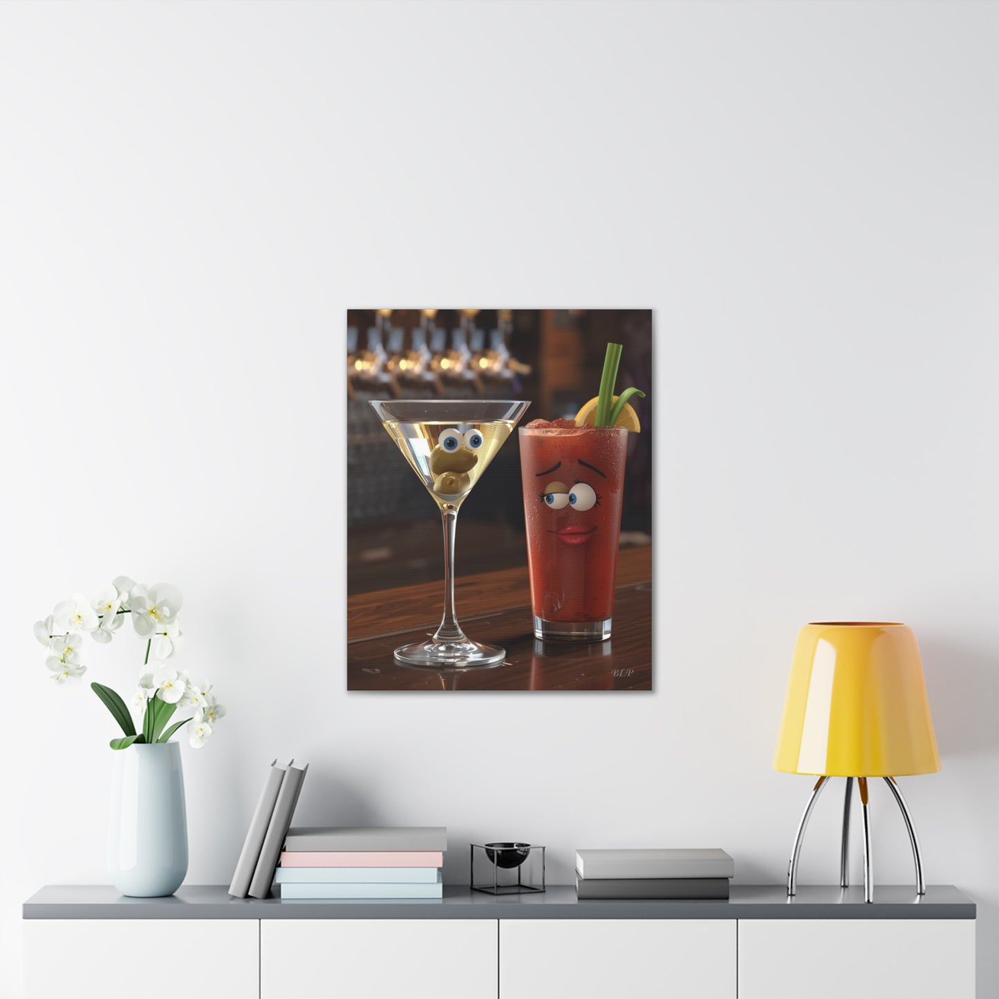 Couple of Drinks - Canvas Stretched, 0.75" - 2026 Wall Art - Creative