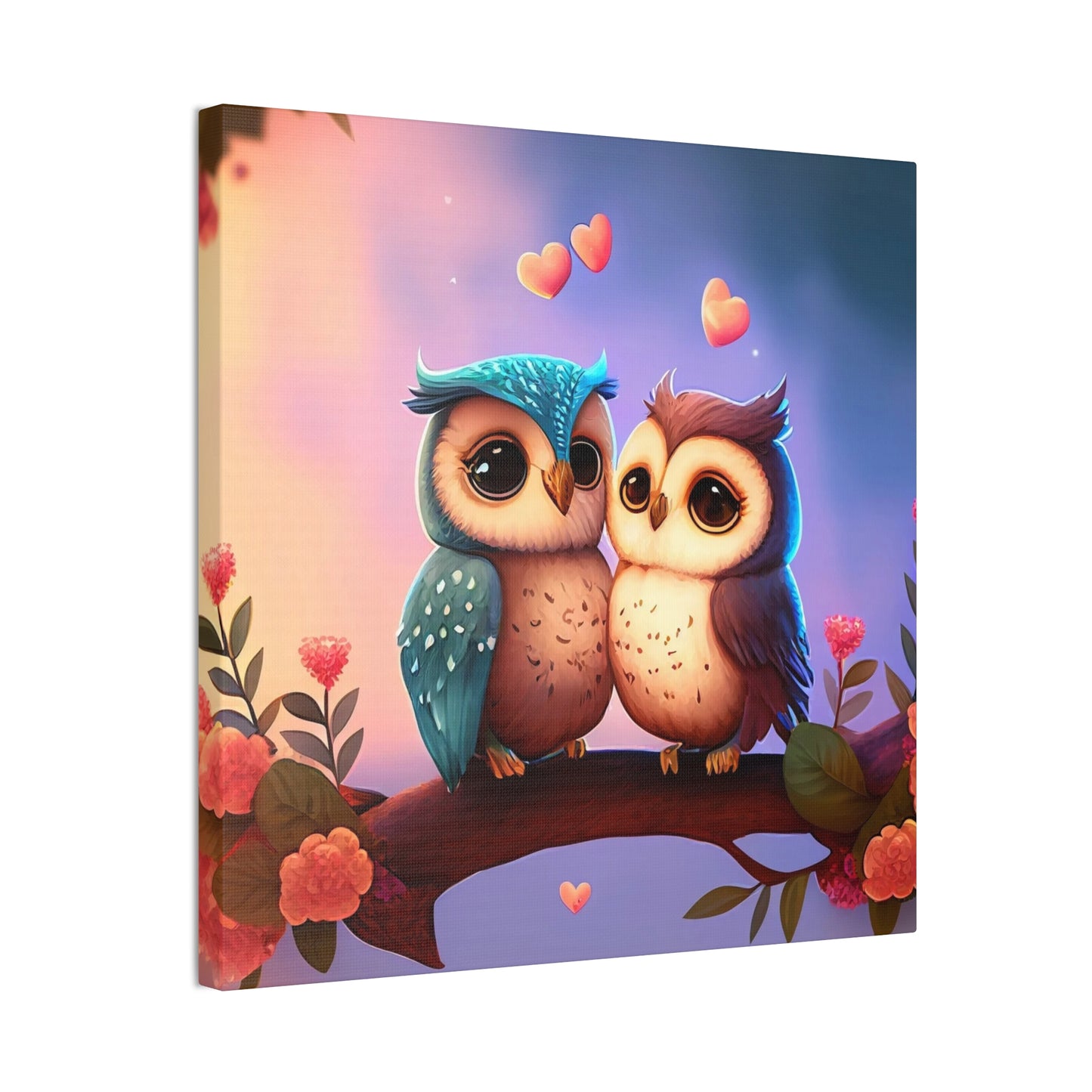 Love Birds - Canvas Stretched, 0.75"