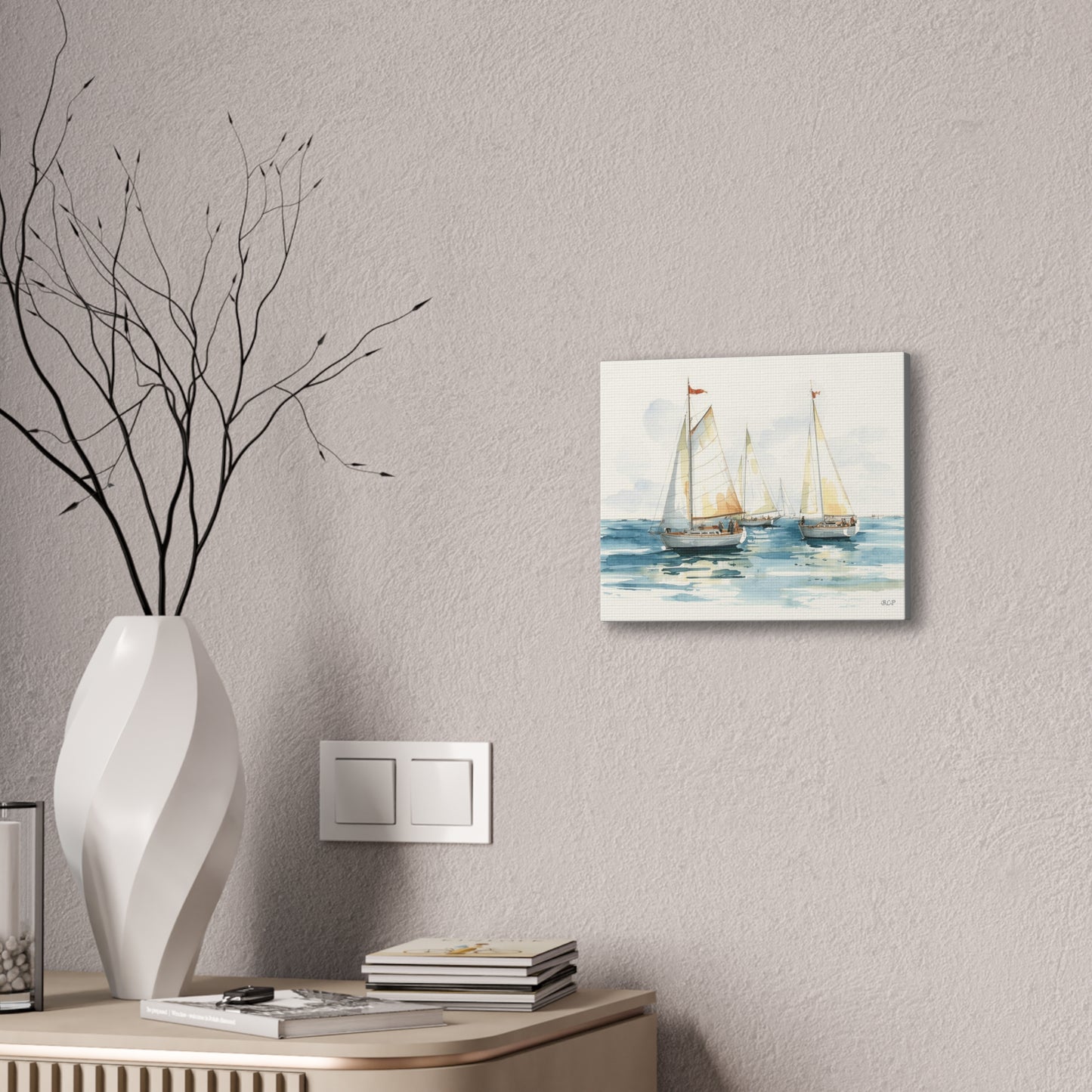 Sailboats - Canvas Stretched, 0.75" - Wall Art 2026 - Scenes