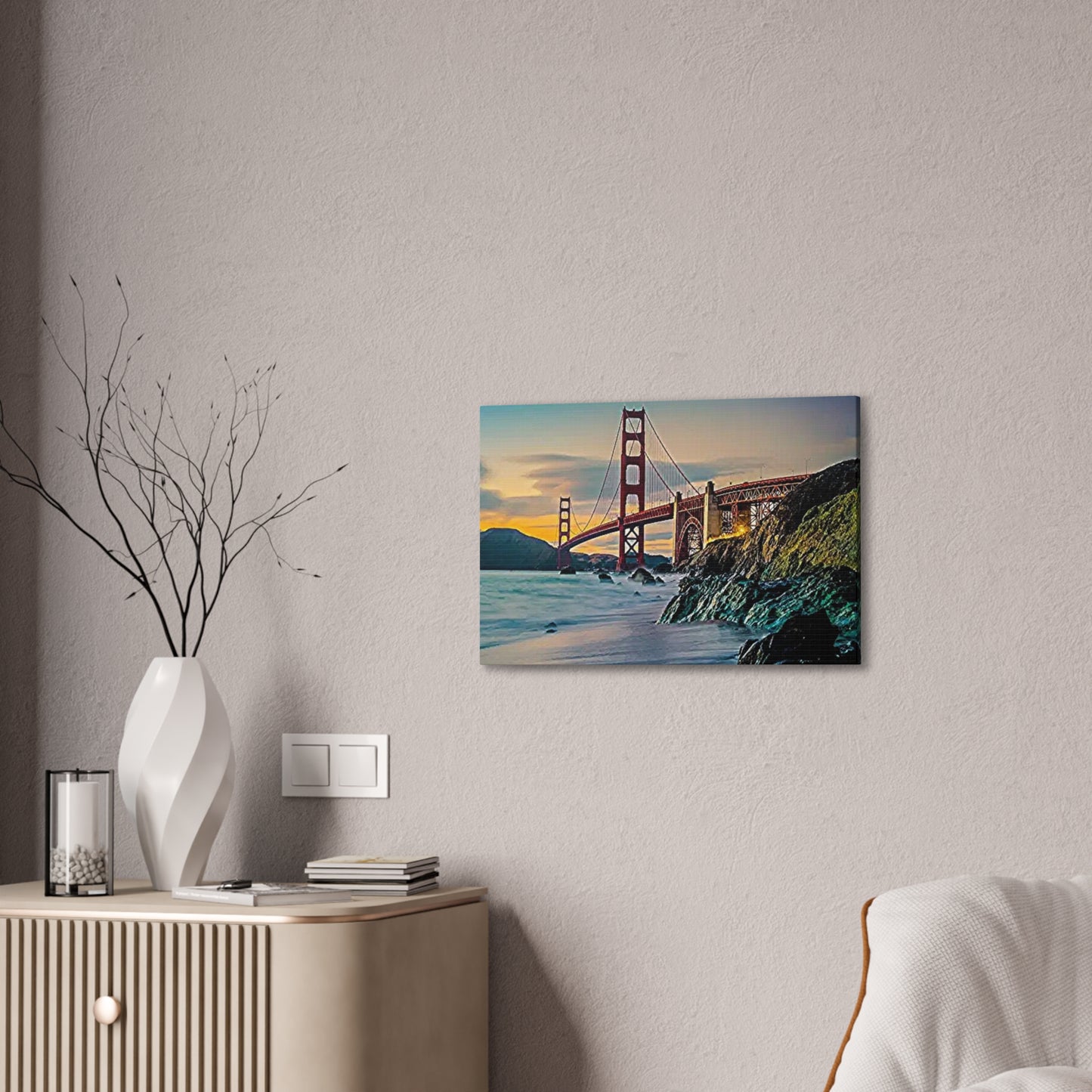 Golden Gate - Canvas Stretched, 0.75"