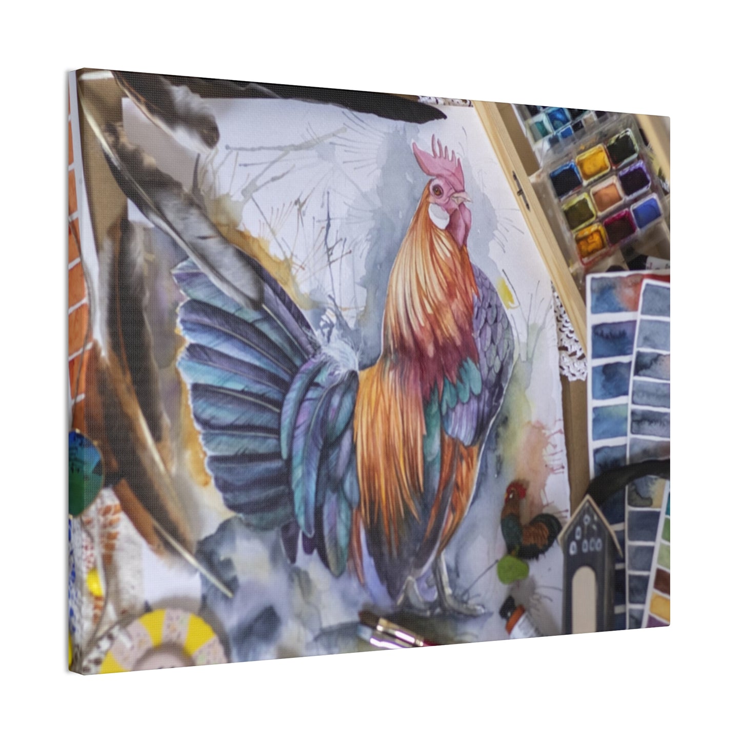 Rooster Art - Canvas Stretched, 0.75"