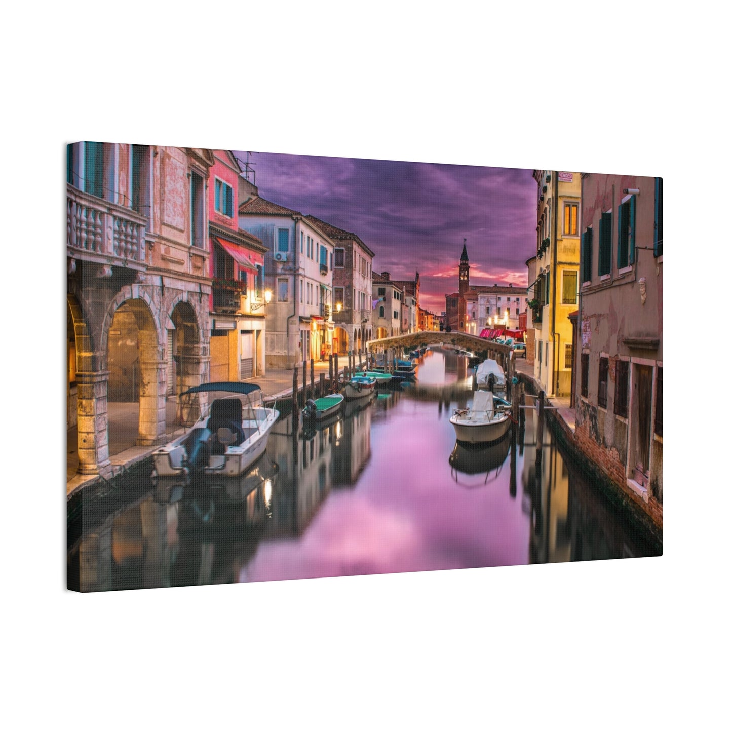 Venice Canal - Canvas Stretched, 0.75"