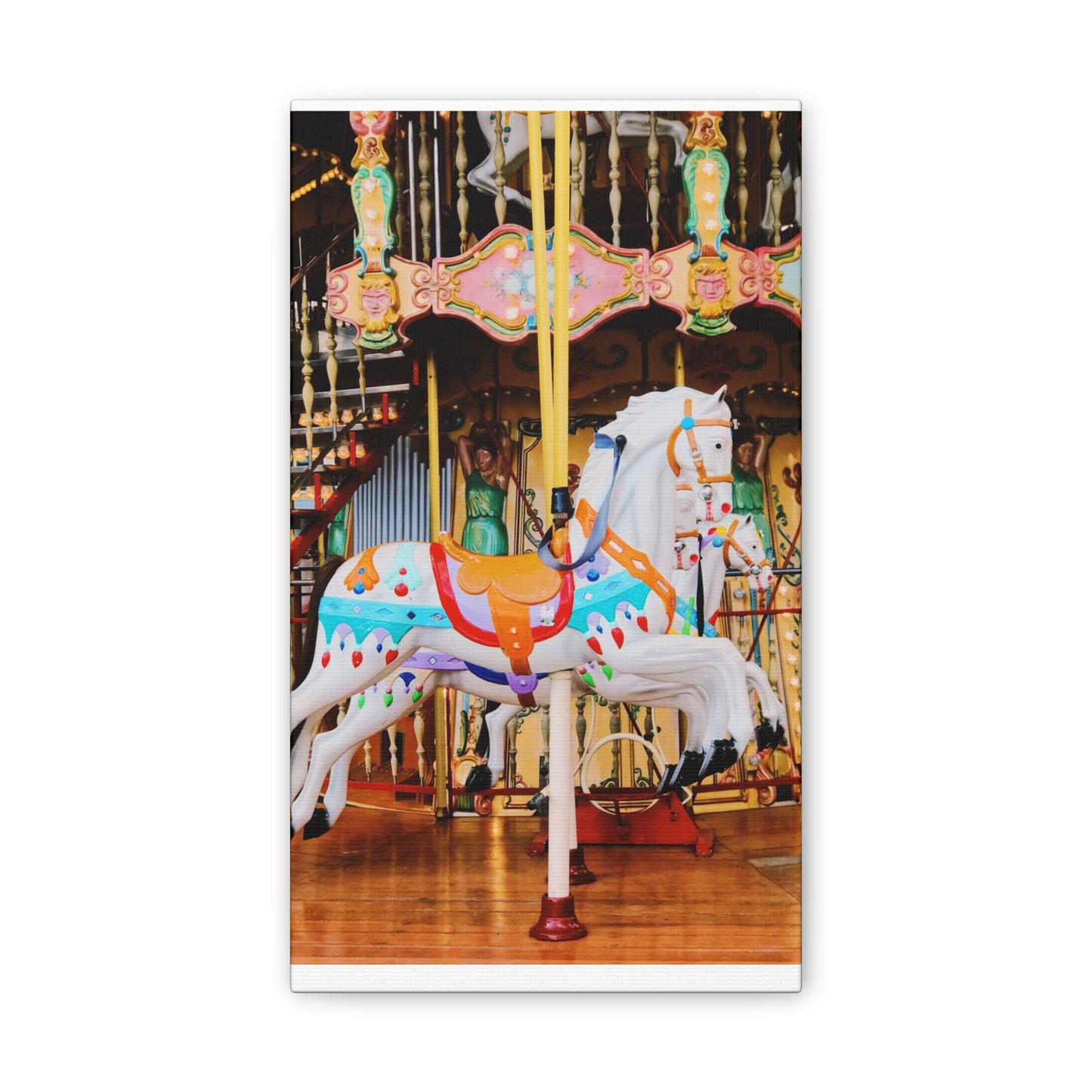 Carousel Horses - Canvas Stretched, 0.75"