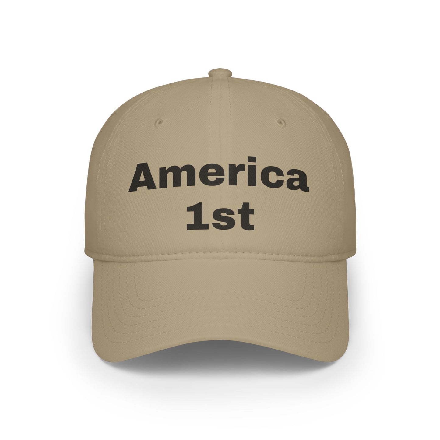 America 1st - Low Profile Baseball Cap - Military - Father's Day - Veteran