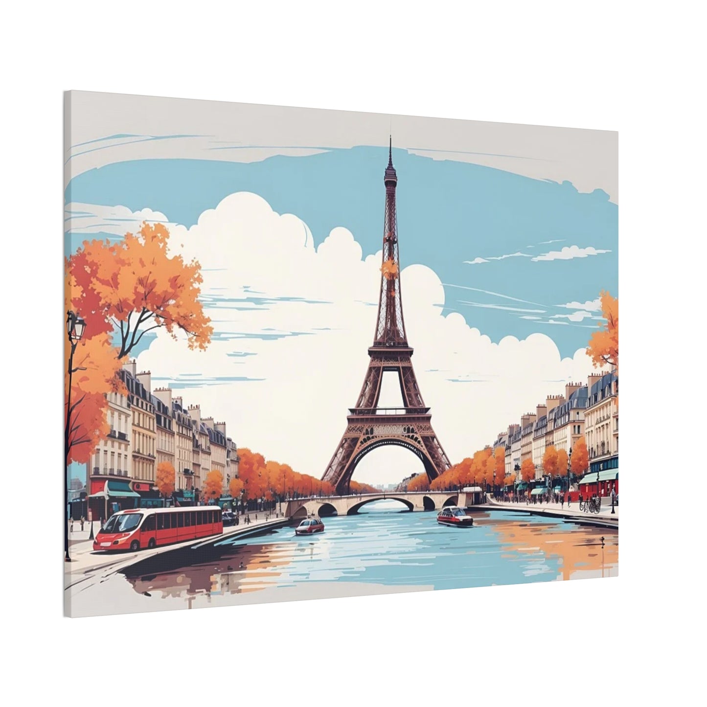 Eiffel Tower - Canvas Stretched, 0.75"