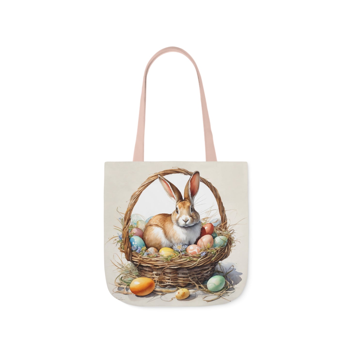 Easter - Canvas Tote Bag, 5-Color Straps -