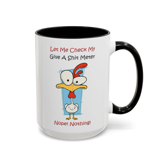 Let Me Check - Accent Coffee Mug (11, 15oz) Father's Day