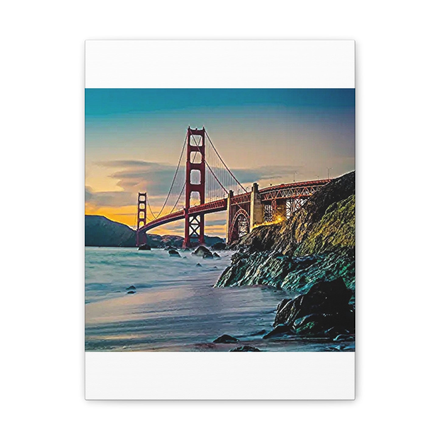 Golden Gate - Canvas Stretched, 0.75"