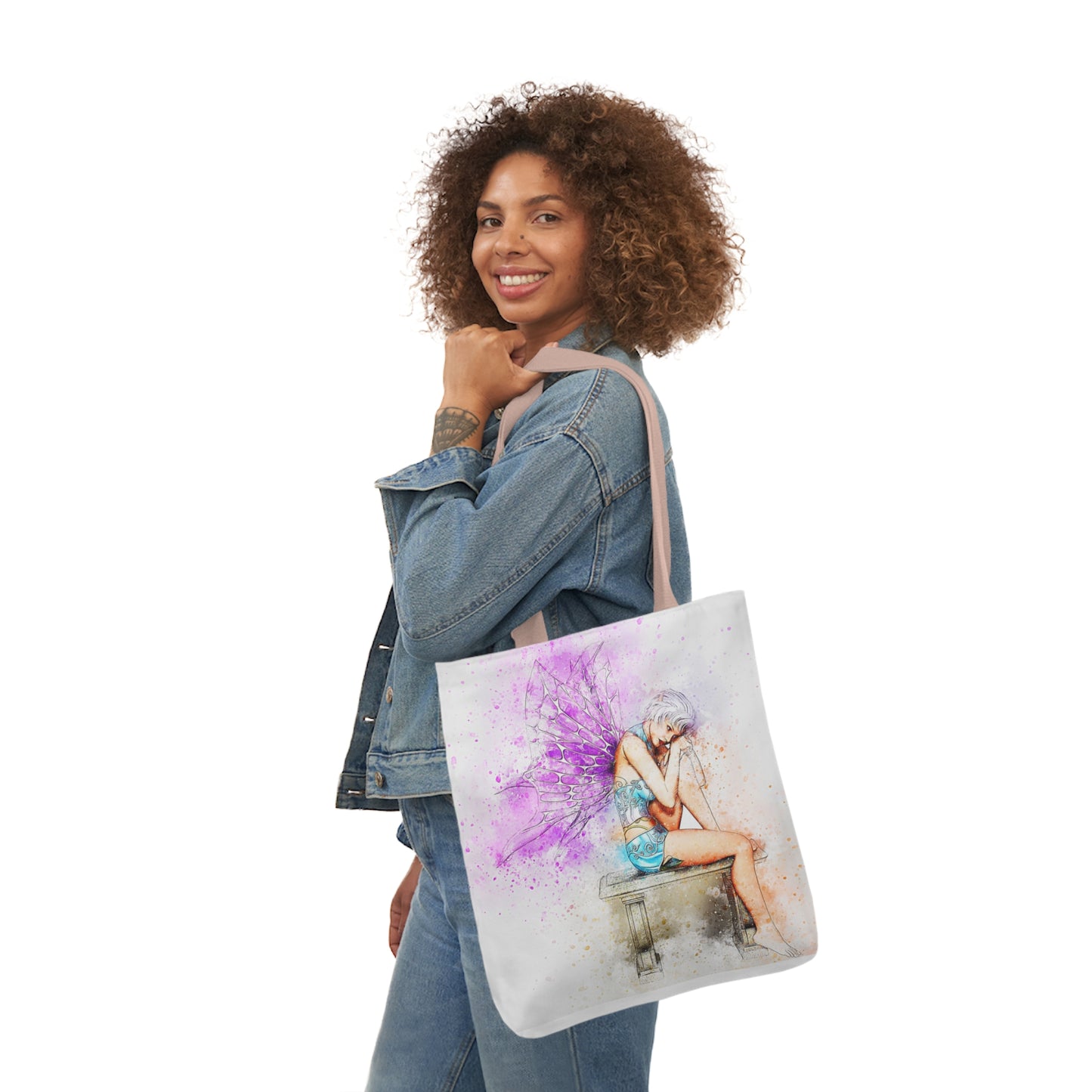 Fairy - Canvas Tote Bag, 5-Color Straps