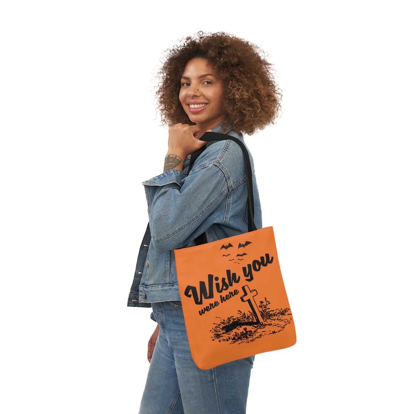 Wish you were here - Canvas Tote Bag, 5-Color Straps - Halloween