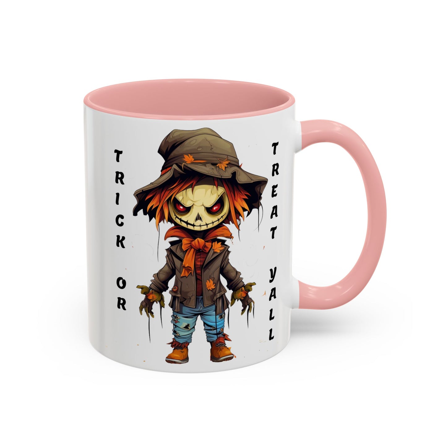 Trick or Treat Yall - Accent Coffee Mug (11, 15oz) - Halloween