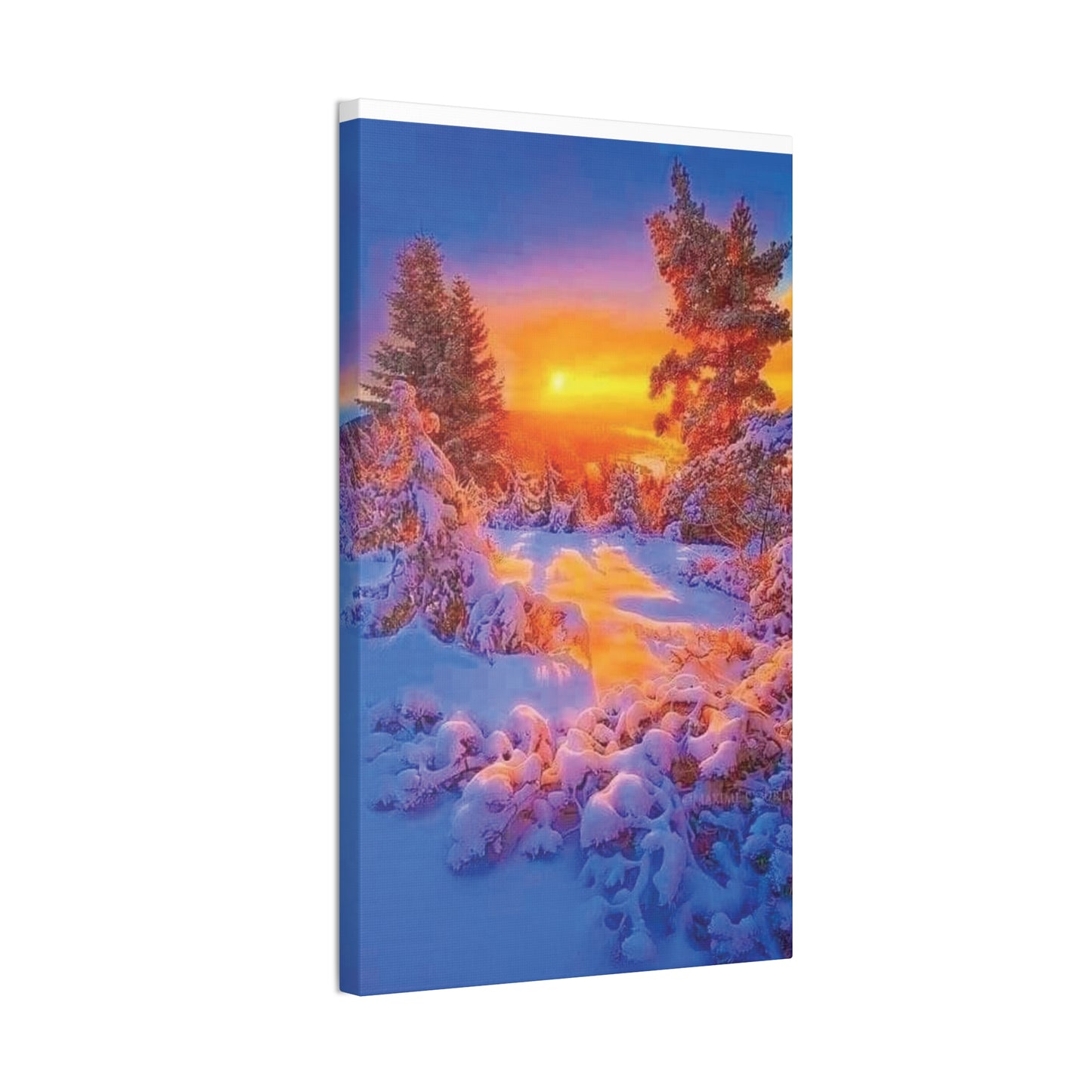 Winter Sunset - Canvas Stretched, 0.75"