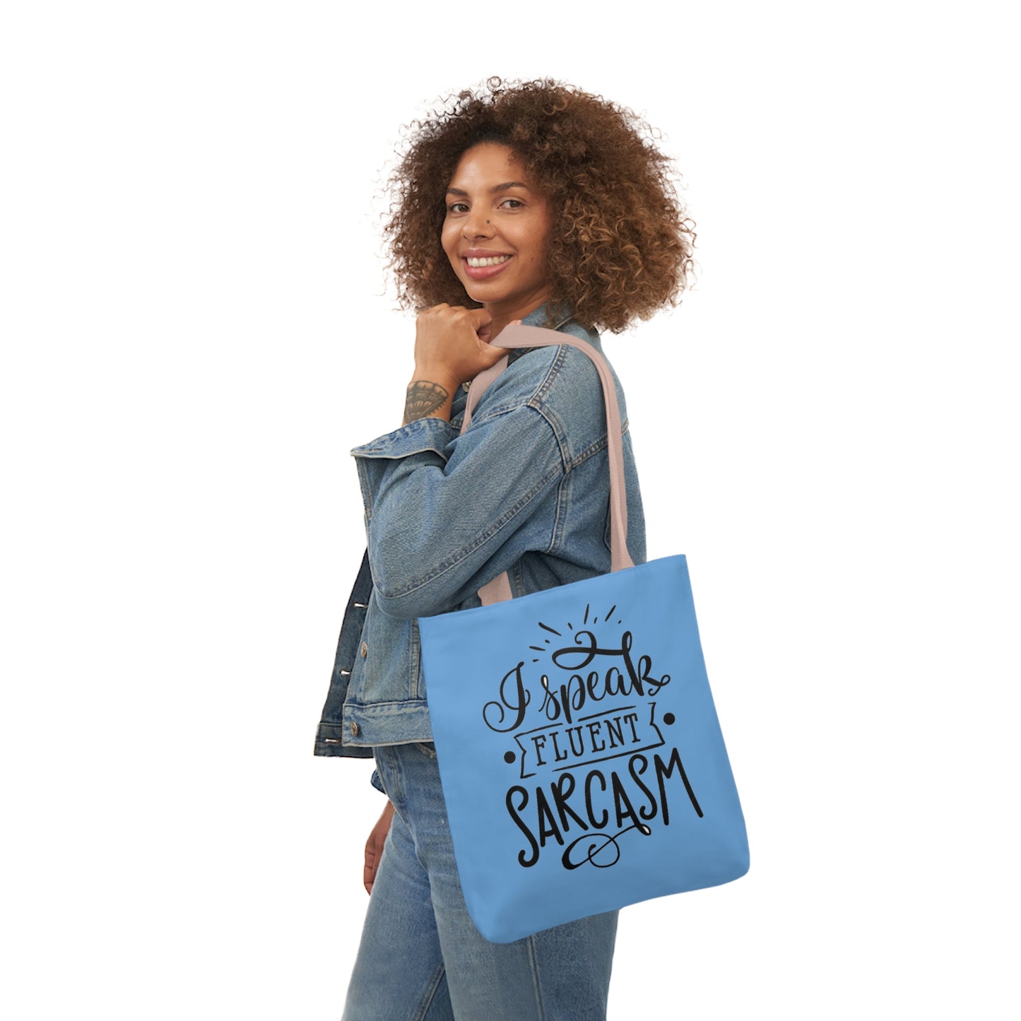 I Speak - Canvas Tote Bag, 5-Color Straps