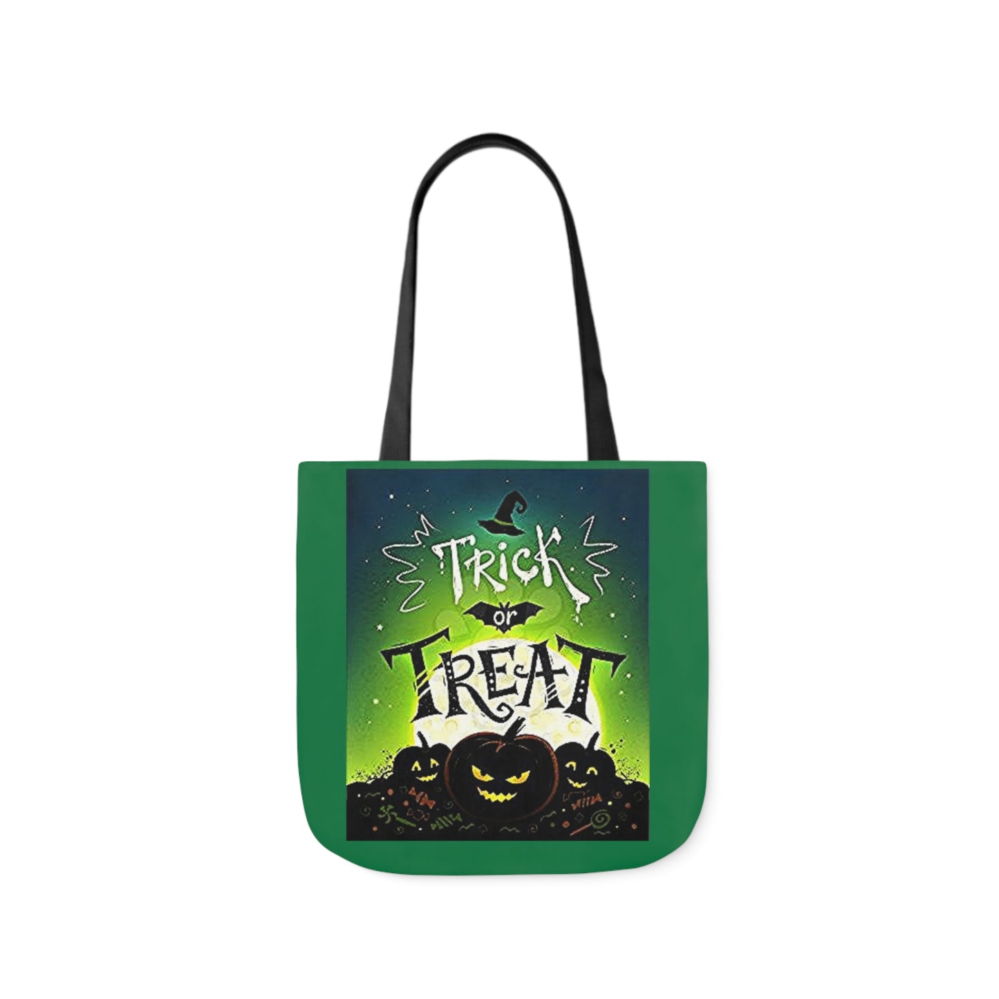 Trick or Treat - Canvas Tote Bag, 5-Color Straps - Halloween