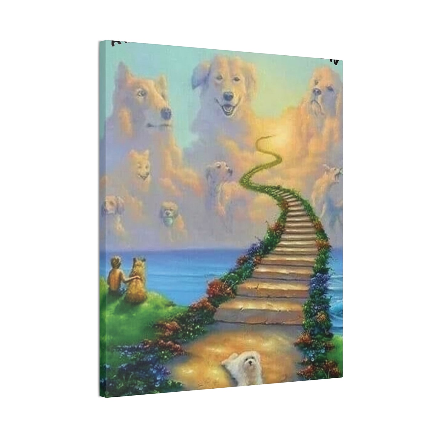 All Dogs Go to Heaven - Canvas Stretched, 0.75"