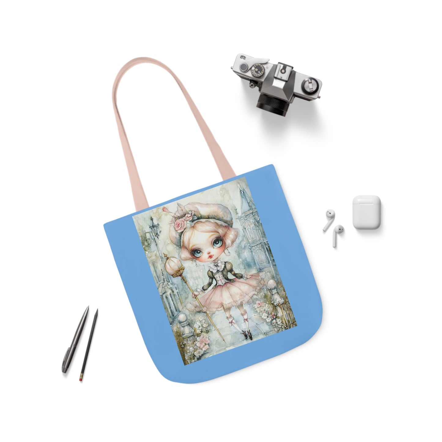 Tiny Dancer - Canvas Tote Bag, 5-Color Straps