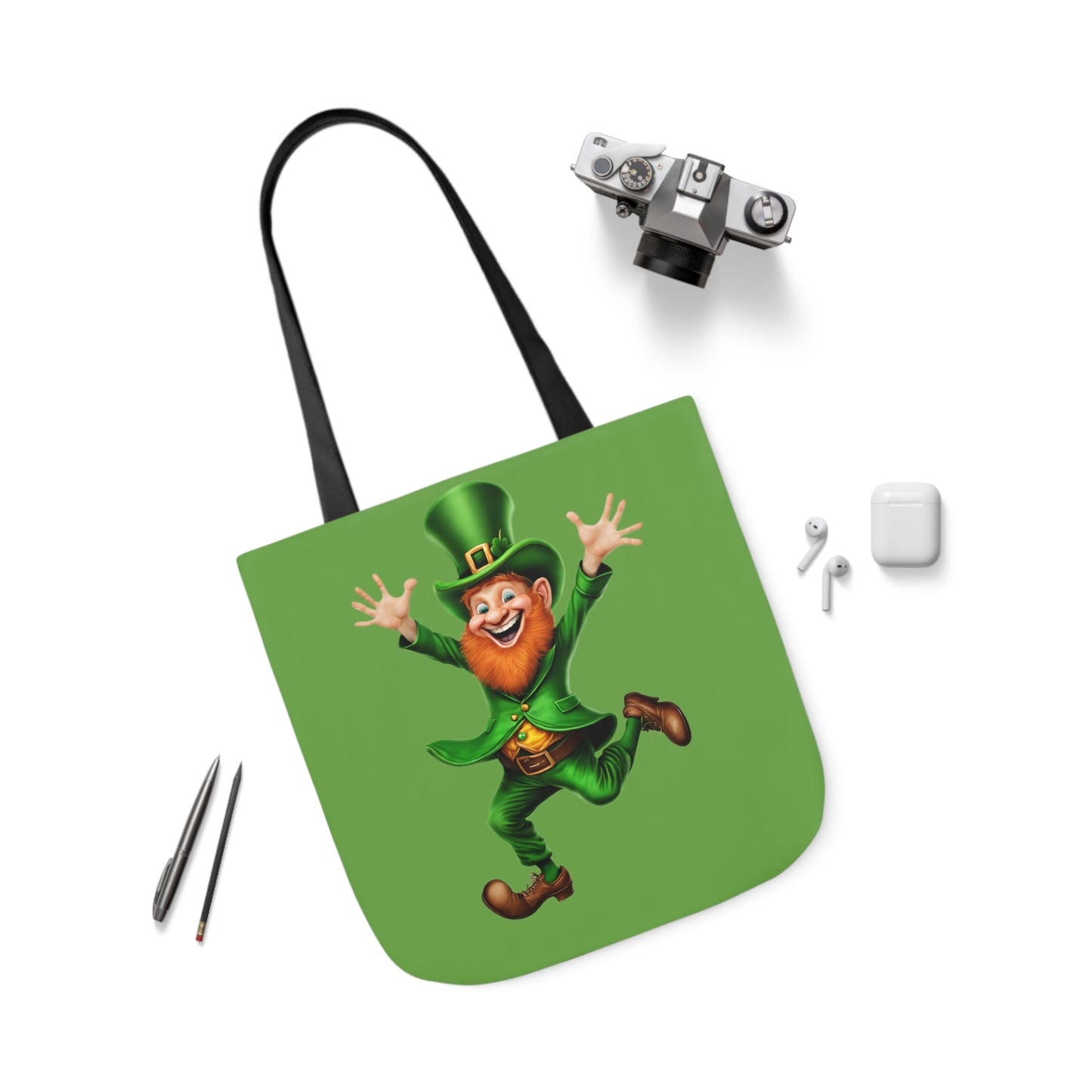 St. Patricks - Canvas Tote Bag, 5-Color Straps