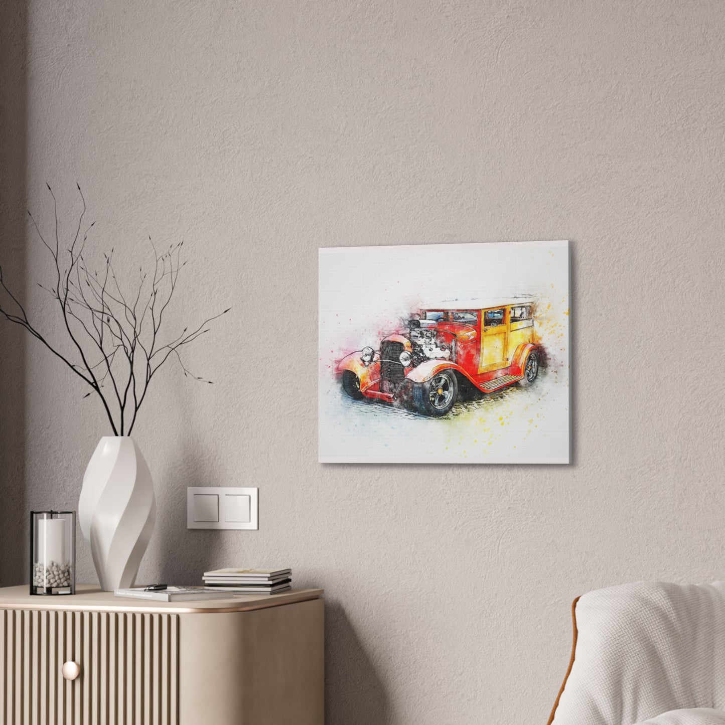 Hot Rod - Canvas Stretched, 0.75" - Father's Day