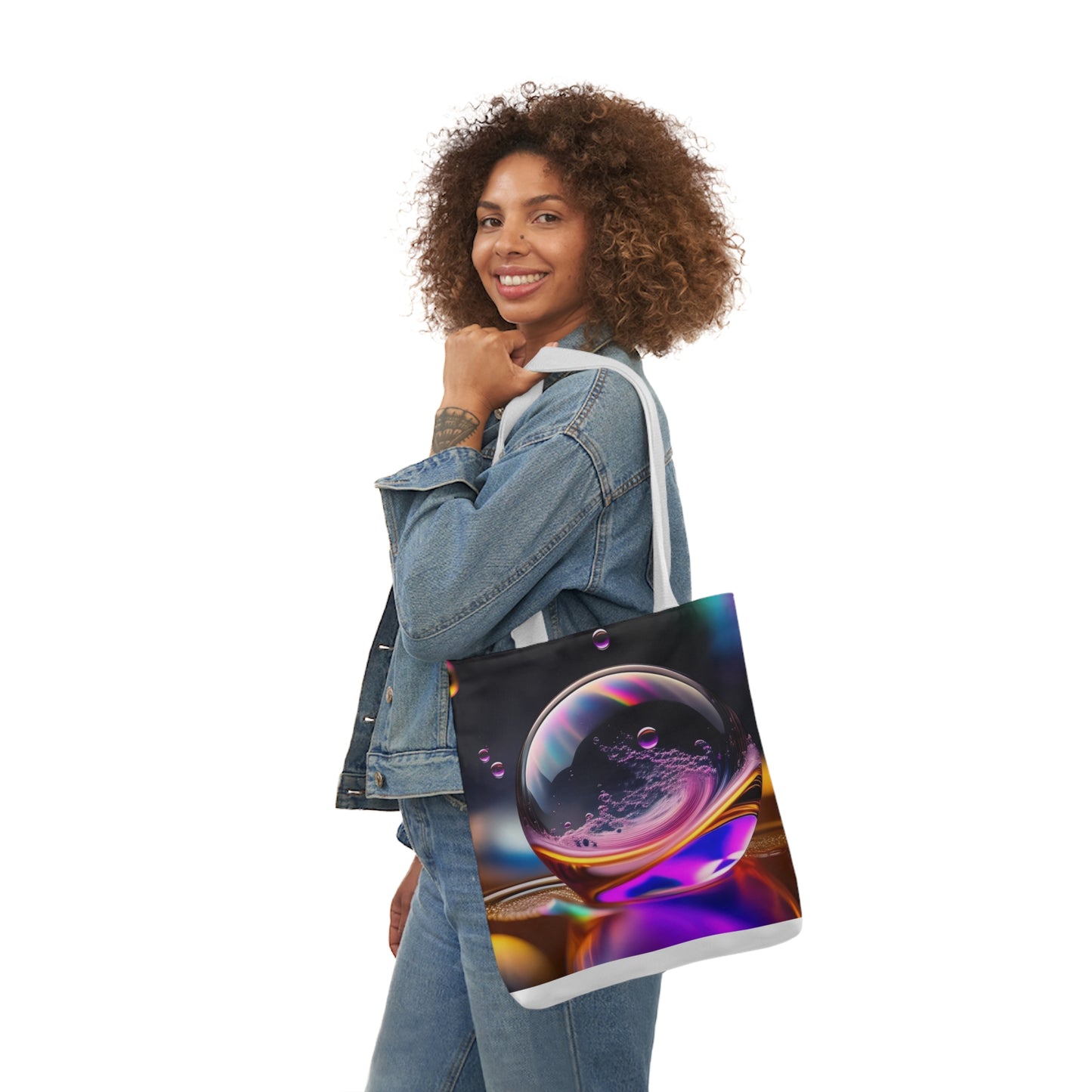 Glass Ball - Canvas Tote Bag, 5-Color Straps