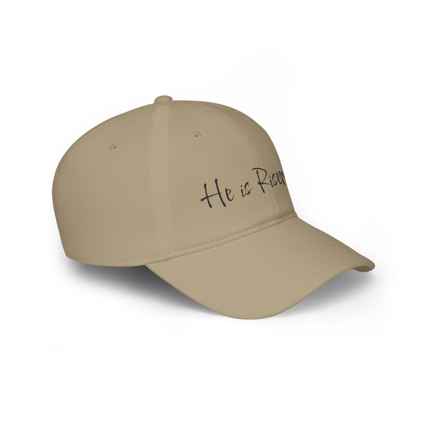 He is Risen - Black - Low Profile Baseball Cap - Easter - Mother's Day - Father's Day - Easter 1