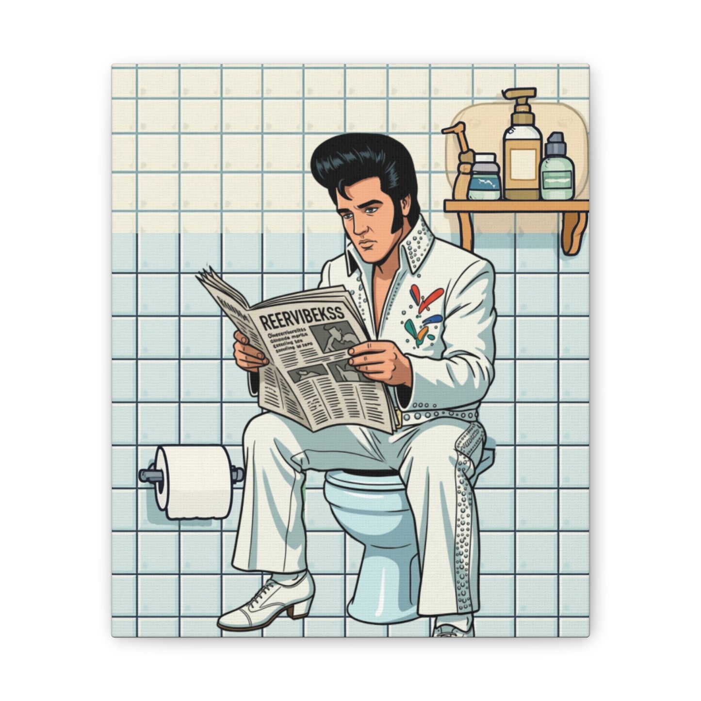 Rock Star - Canvas Stretched, 0.75" - Wall Art 2026 - Bathroom Humor