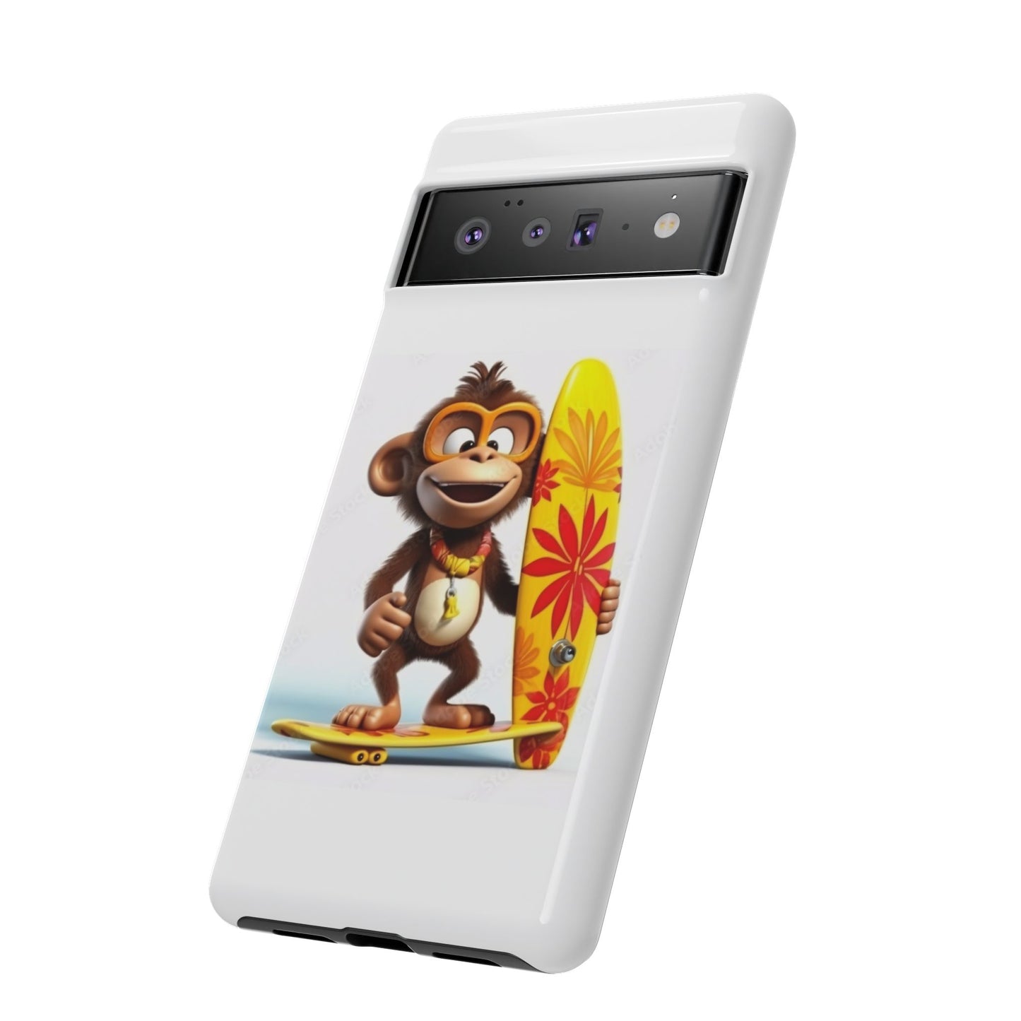 Surfer Monkey -Tough Whimsical Phone Cases