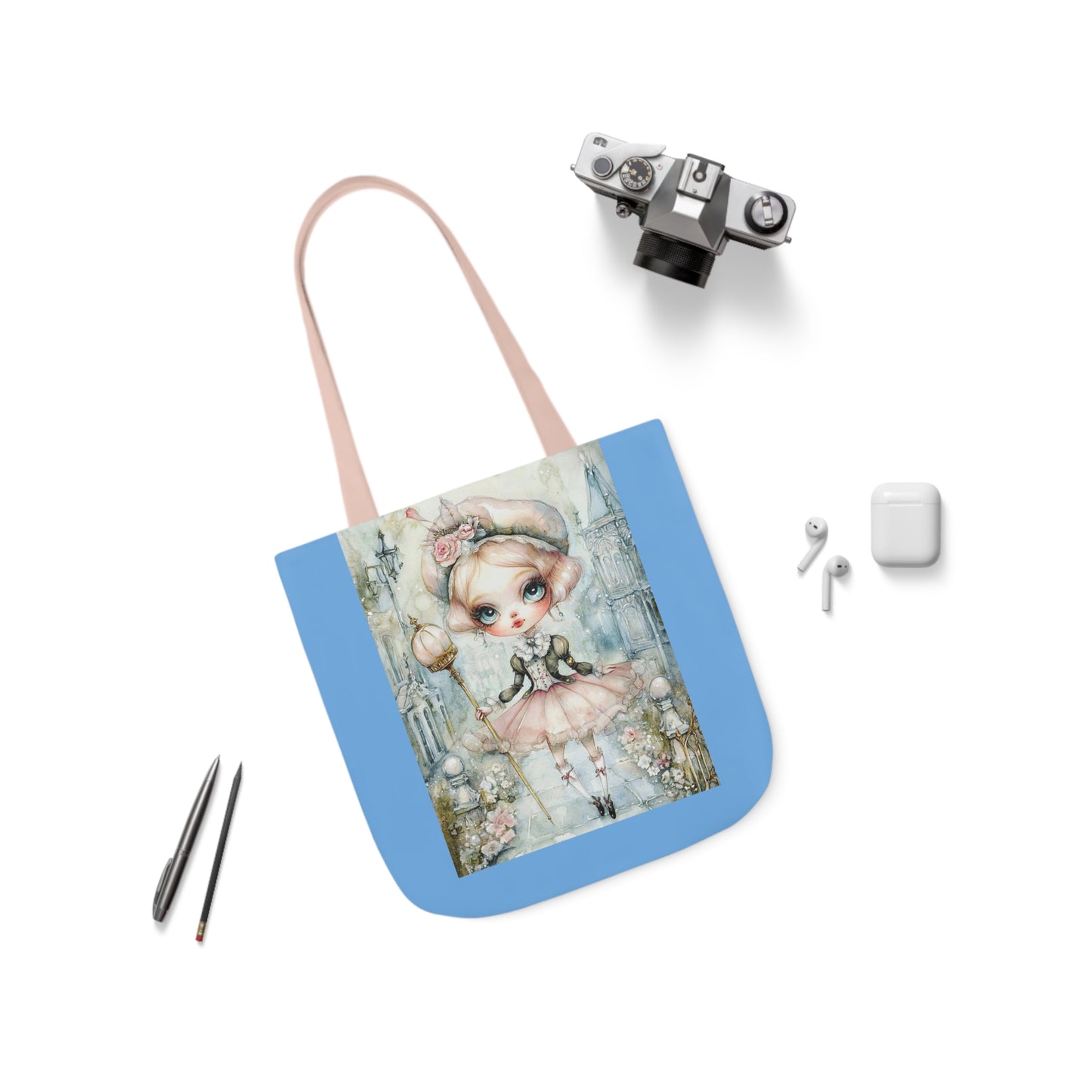 Tiny Dancer - Canvas Tote Bag, 5-Color Straps