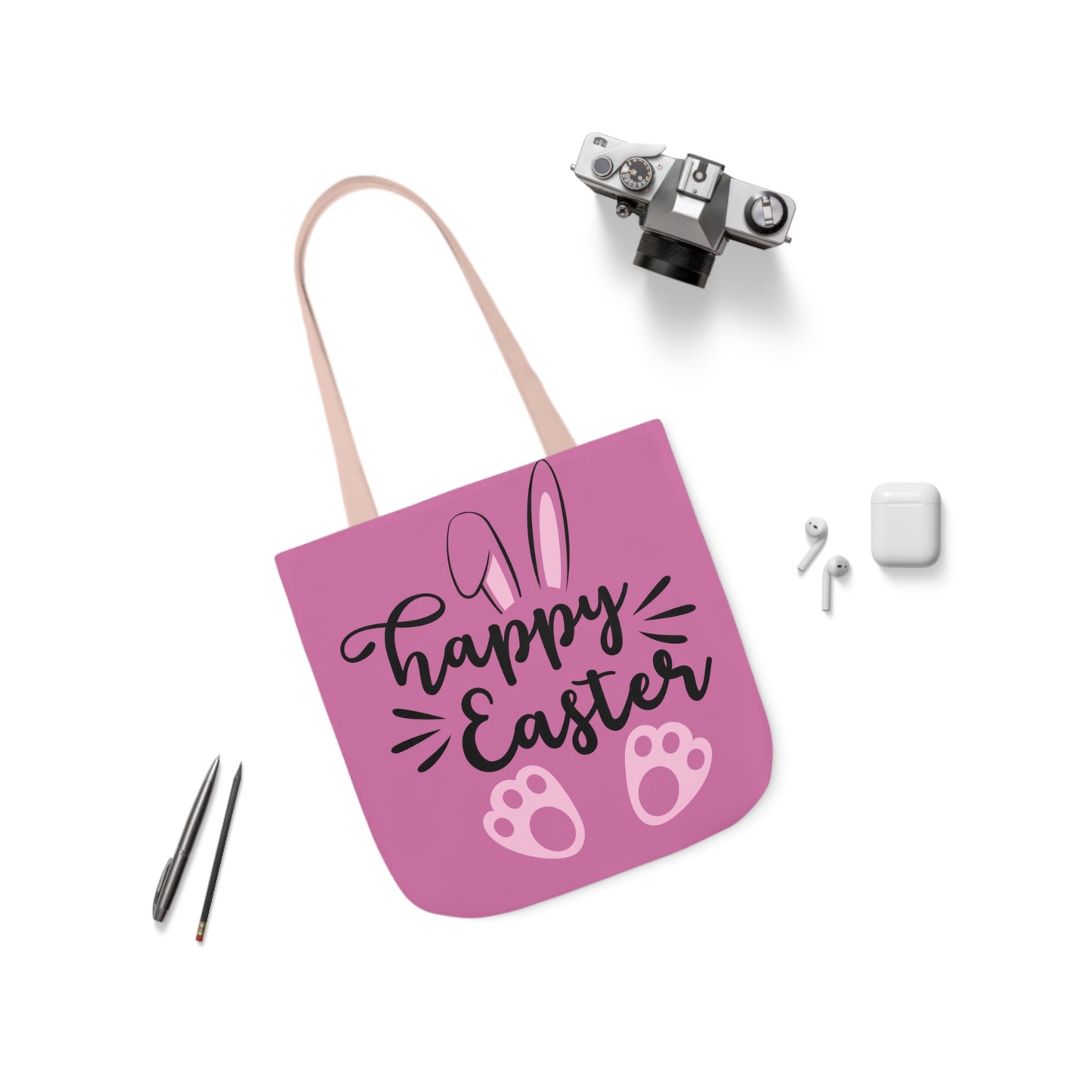 Easter - Canvas Tote Bag, 5-Color Straps