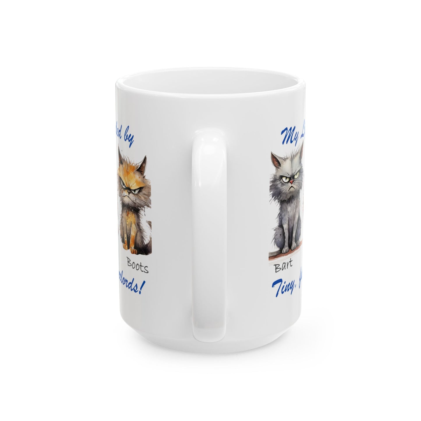 Furry Overlord - Personalized - Ceramic Mug, (11oz, 15oz) - Mother's Day - Father's Day