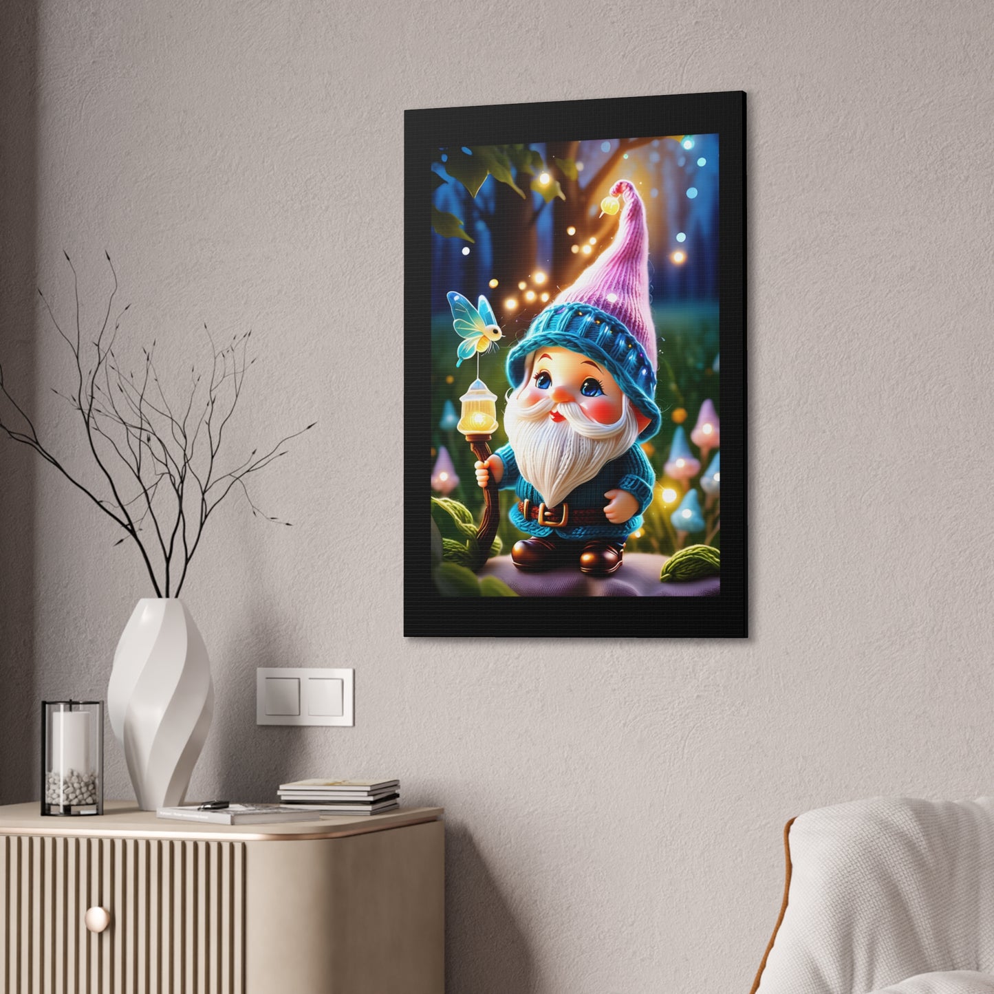 Gnome - Canvas Stretched, 0.75"