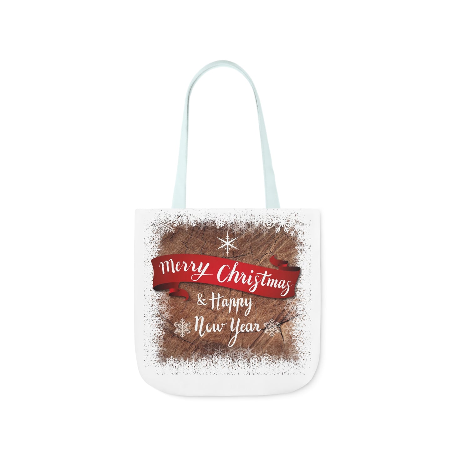 Merry Christmas -Canvas Tote Bag, 5-Color Straps - Christmas