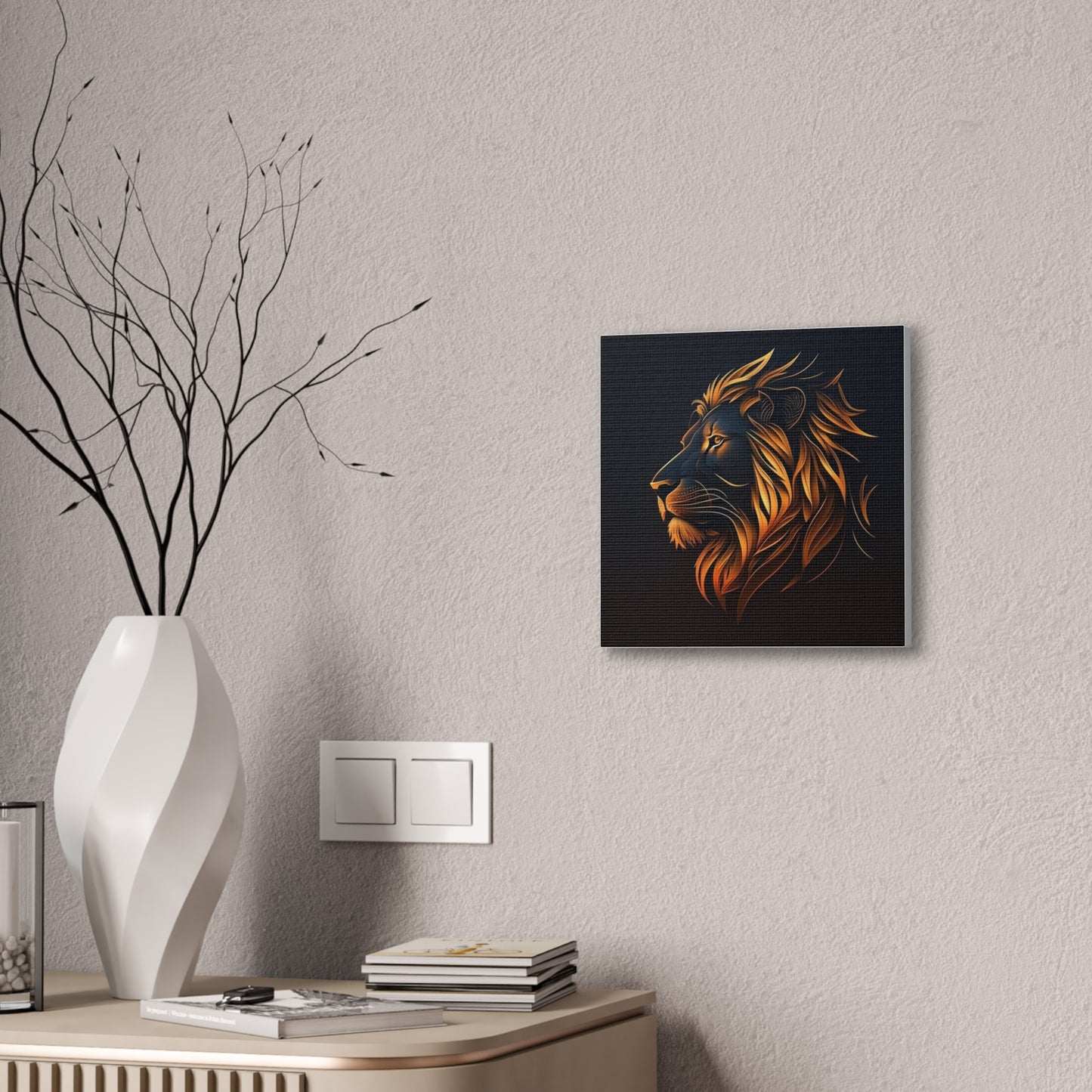 Lion - Canvas Stretched, 0.75"