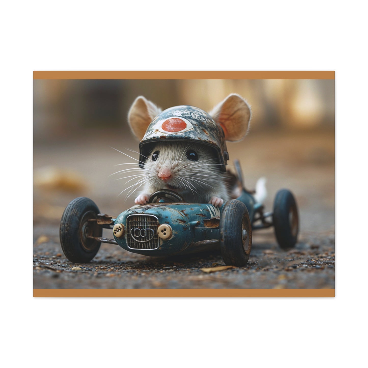 Mouse Racer - Canvas Stretched, 0.75"