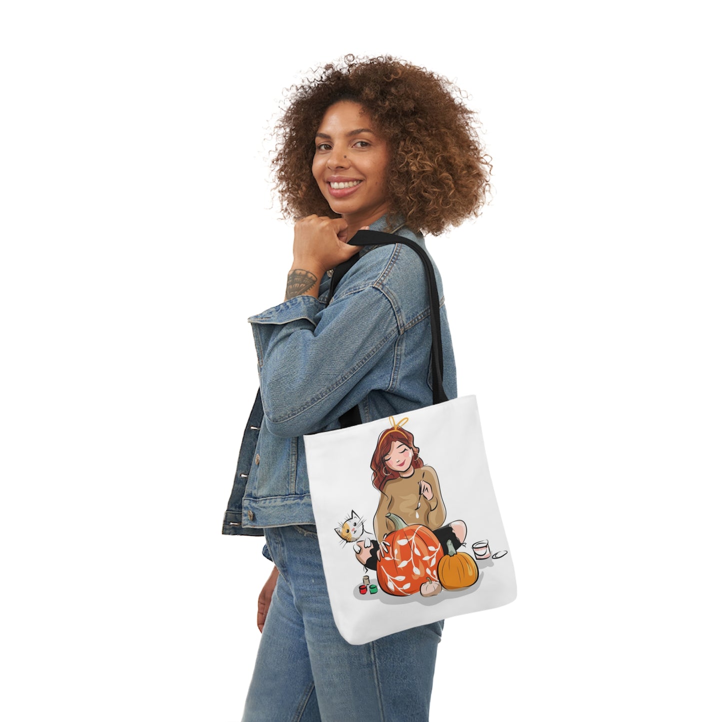 Painting - Canvas Tote Bag, 5-Color Straps