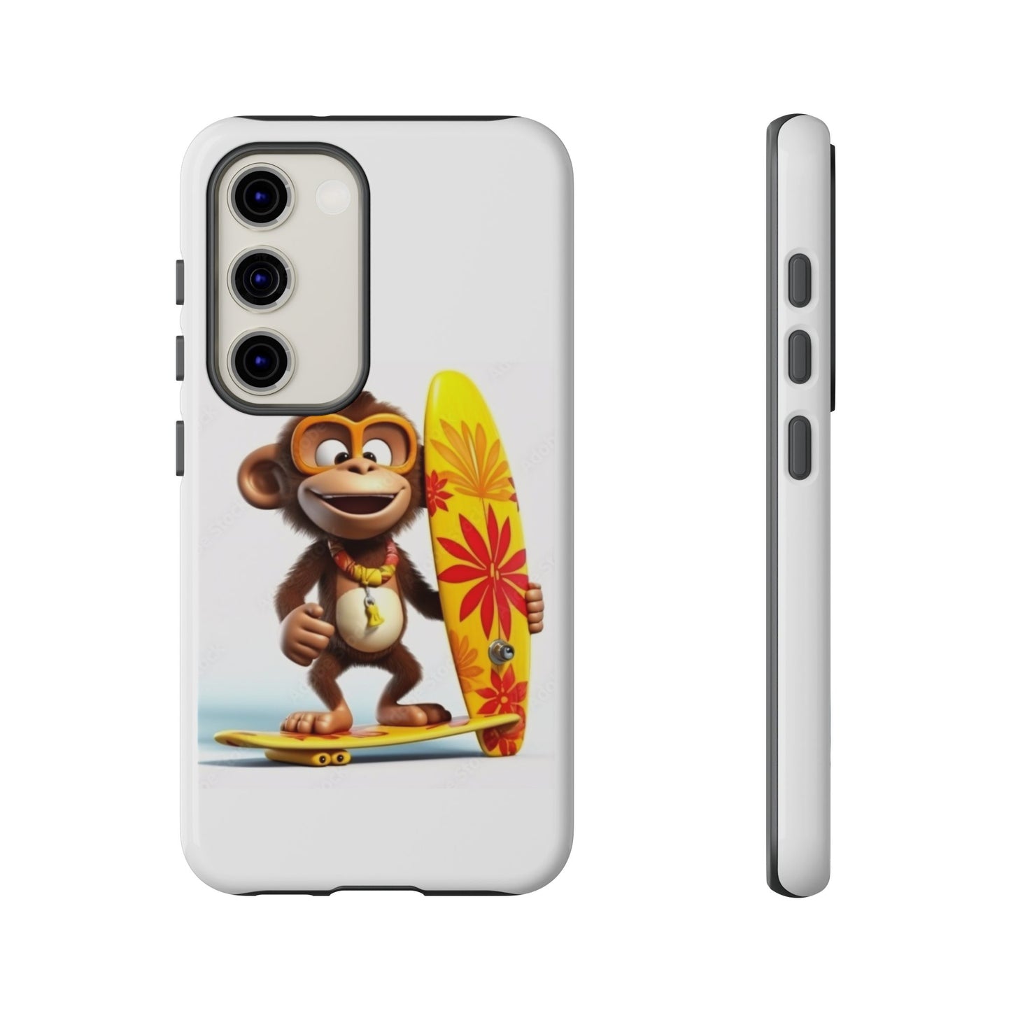 Surfer Monkey -Tough Whimsical Phone Cases