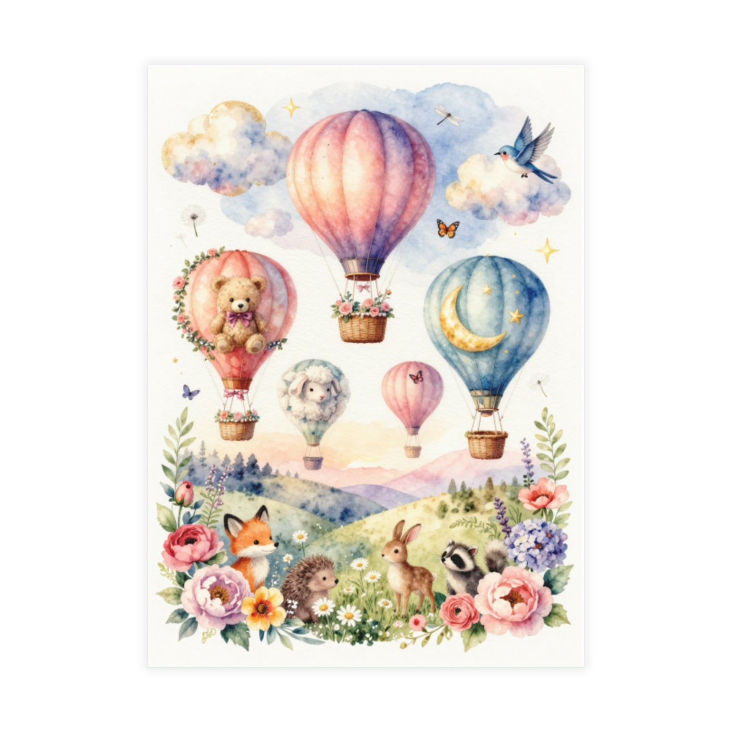 Happy Balloons - Postcard Bundles (envelopes included)