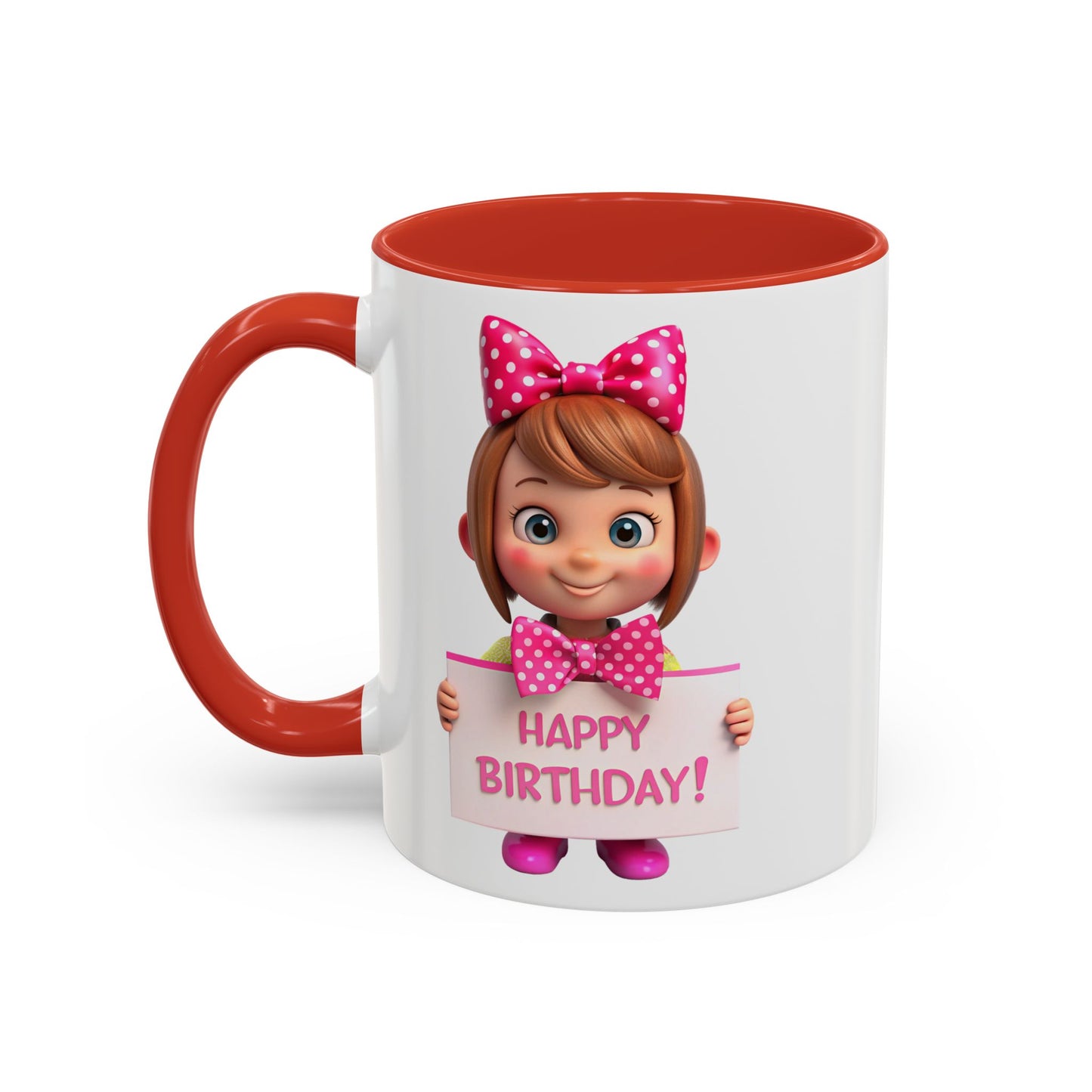 Happy Birthday - Accent Coffee Mug (11, 15oz)