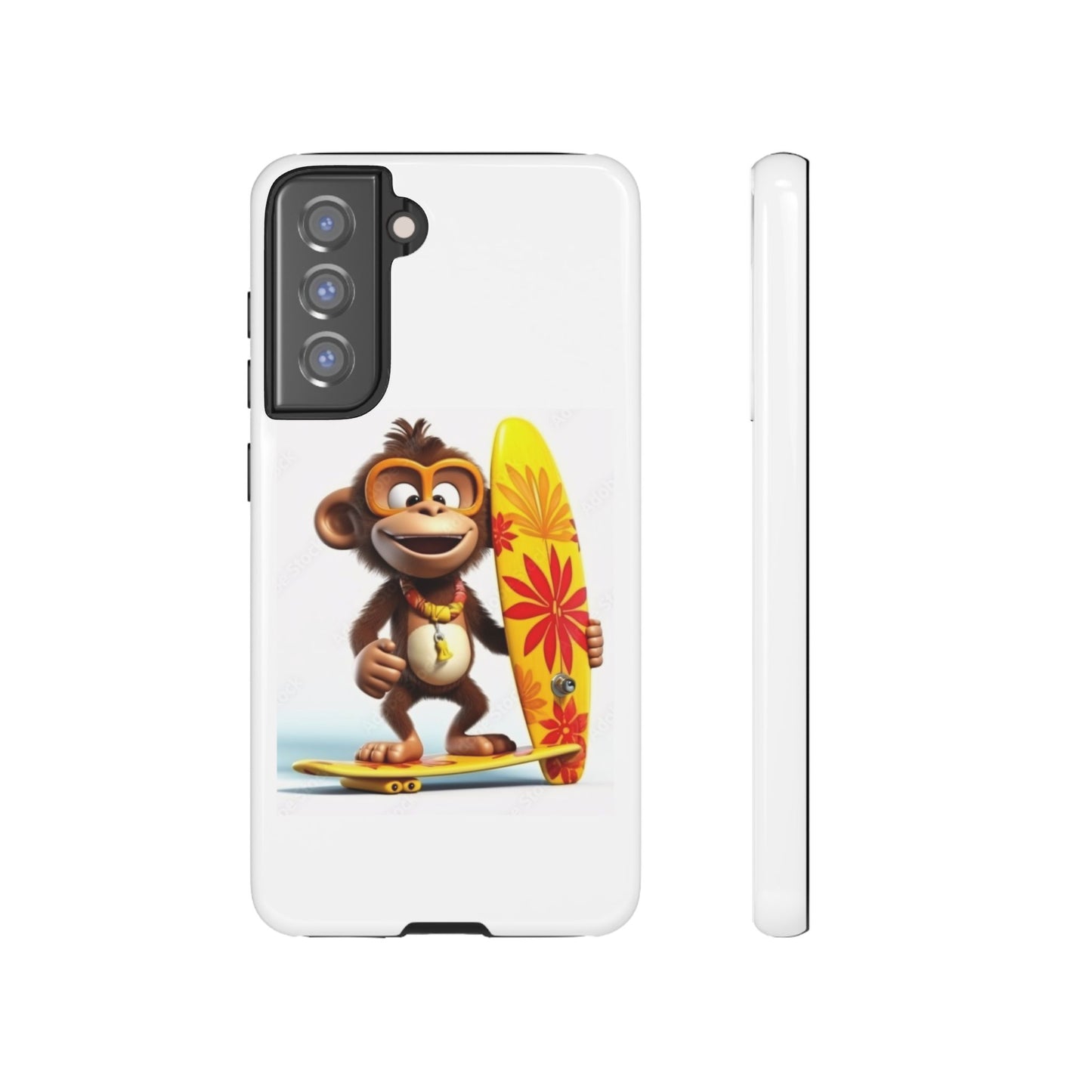 Surfer Monkey -Tough Whimsical Phone Cases