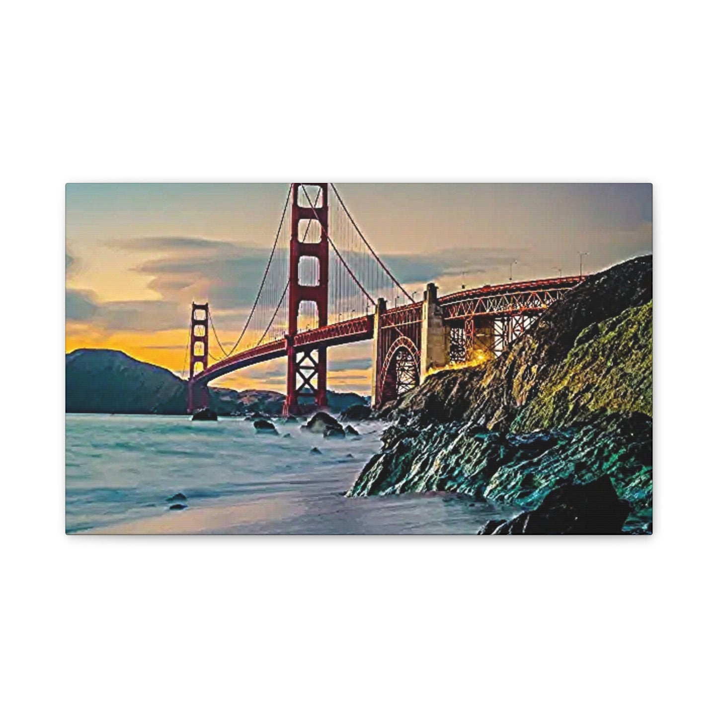 Golden Gate - Canvas Stretched, 0.75"