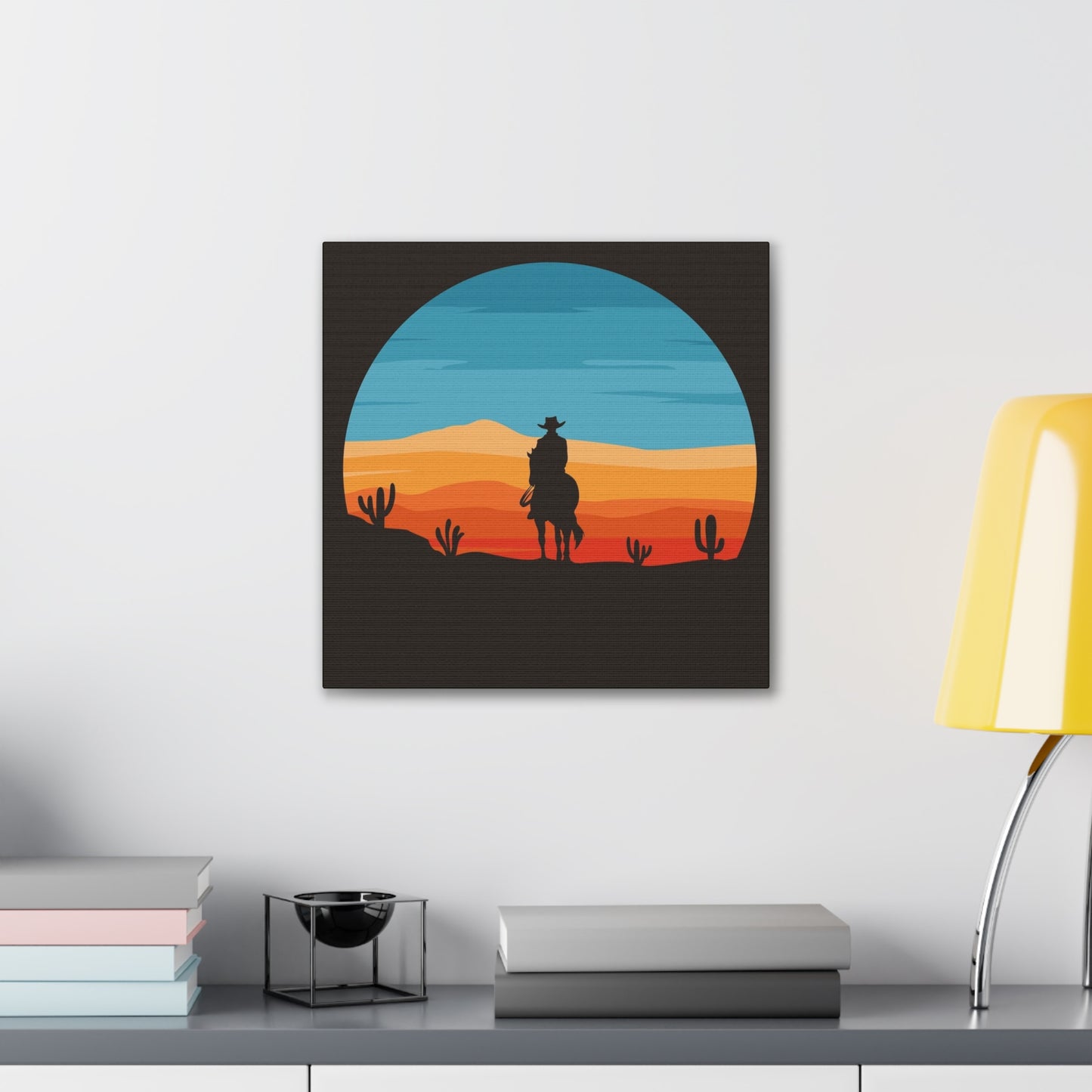 Cowboy on the Trail - Canvas Stretched, 0.75"