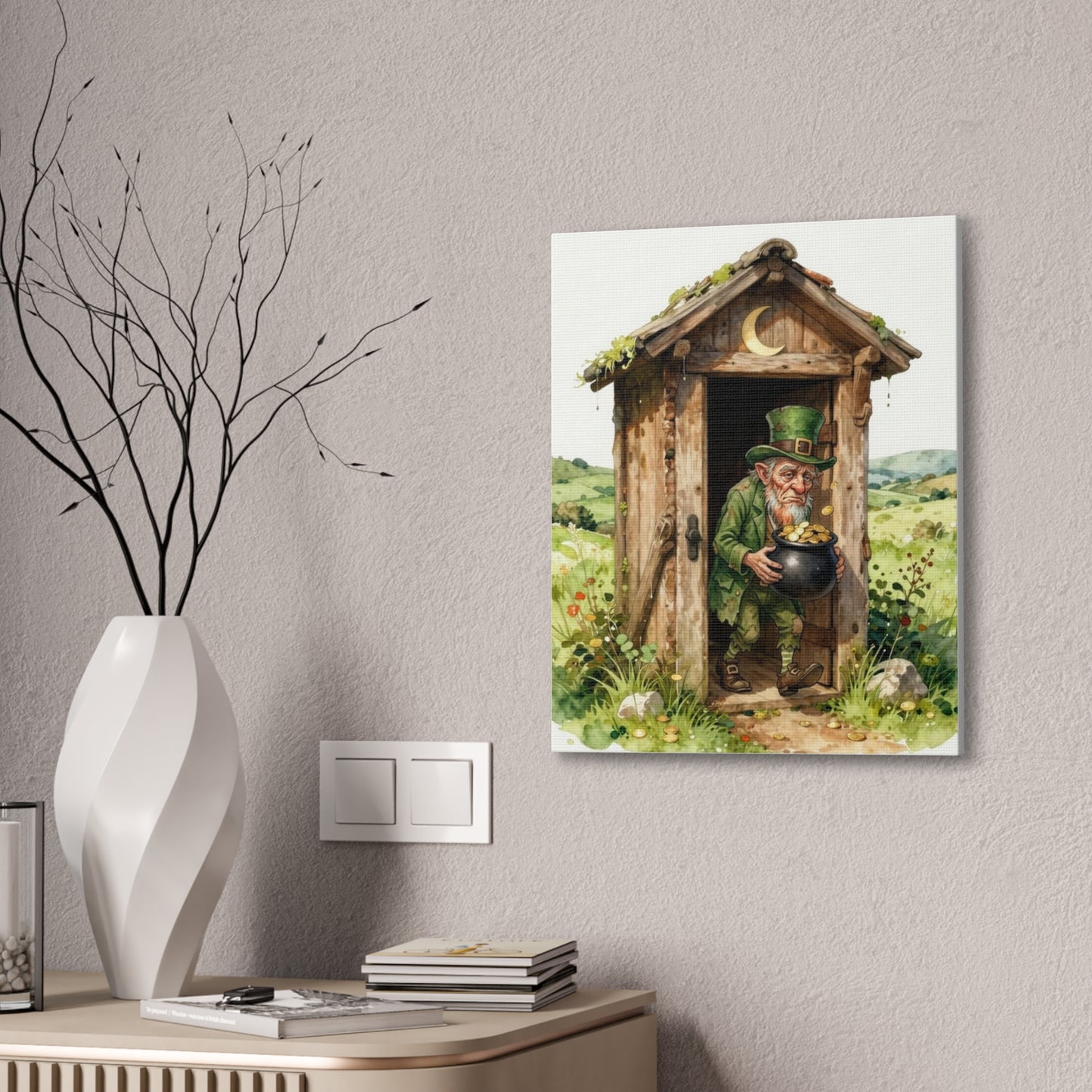 Leprechaun's Gold - Canvas Stretched, 0.75" - Wall Art - 2026 - Bathroom Humor