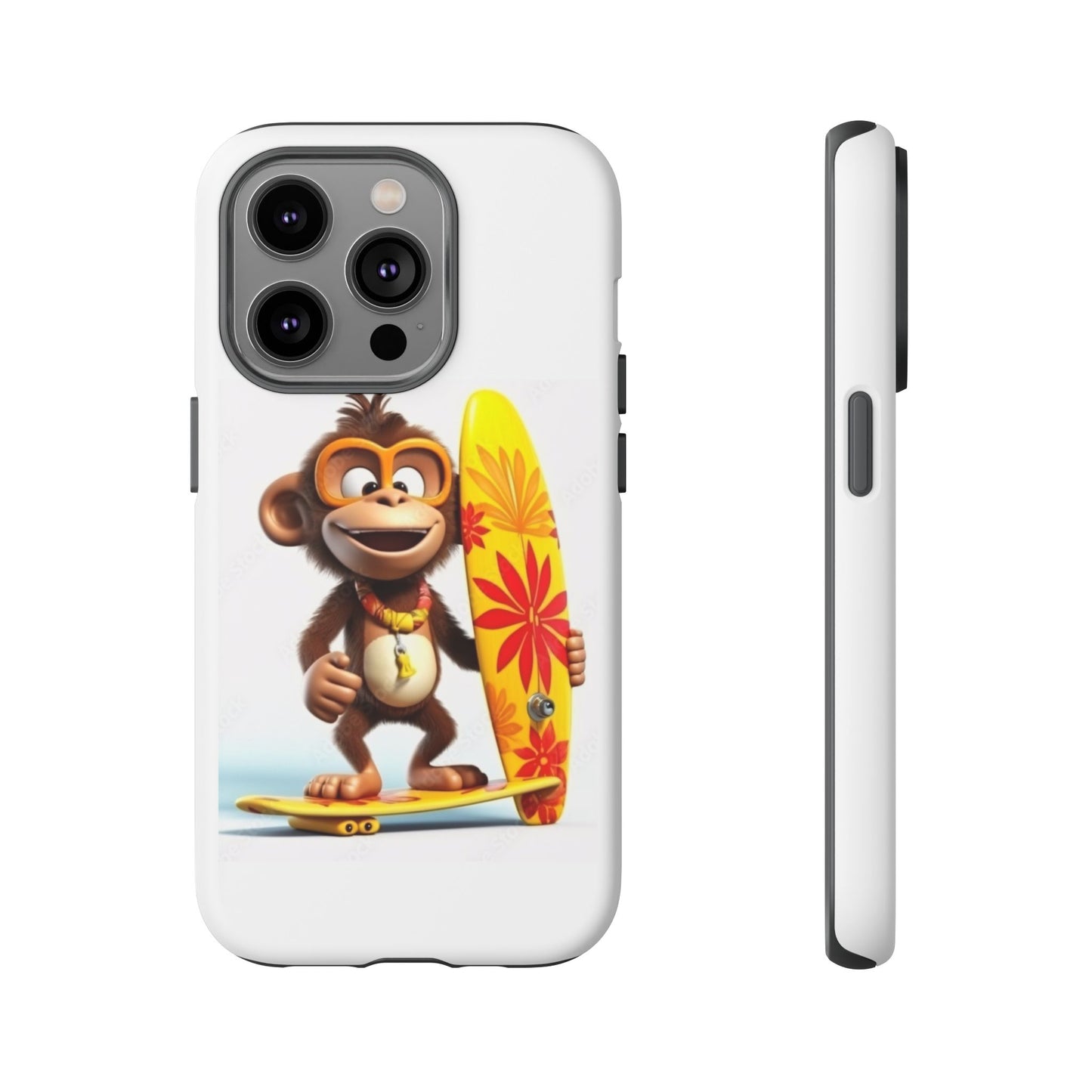 Surfer Monkey -Tough Whimsical Phone Cases