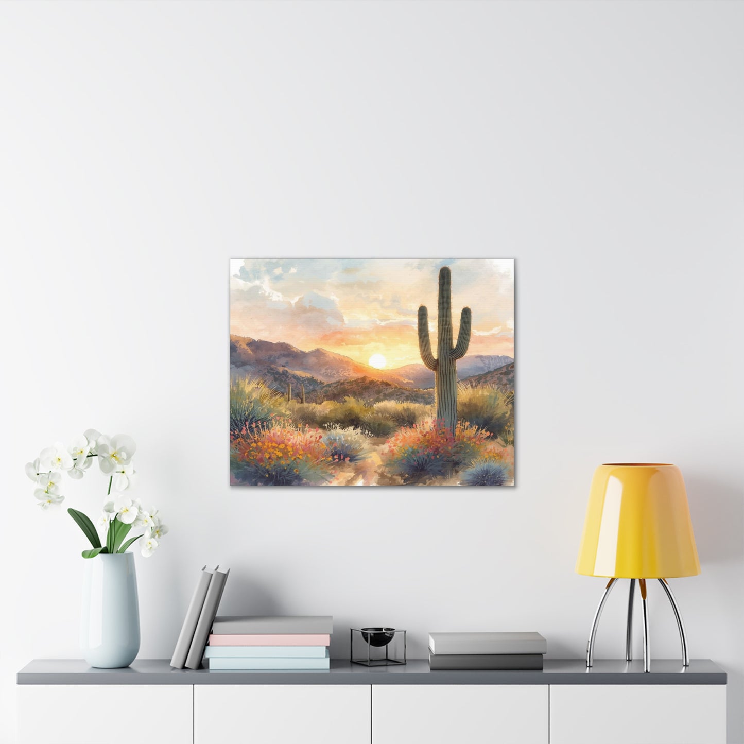 Desert Sunset - Canvas Stretched, 0.75" -  2026 Wall Art - Scenes