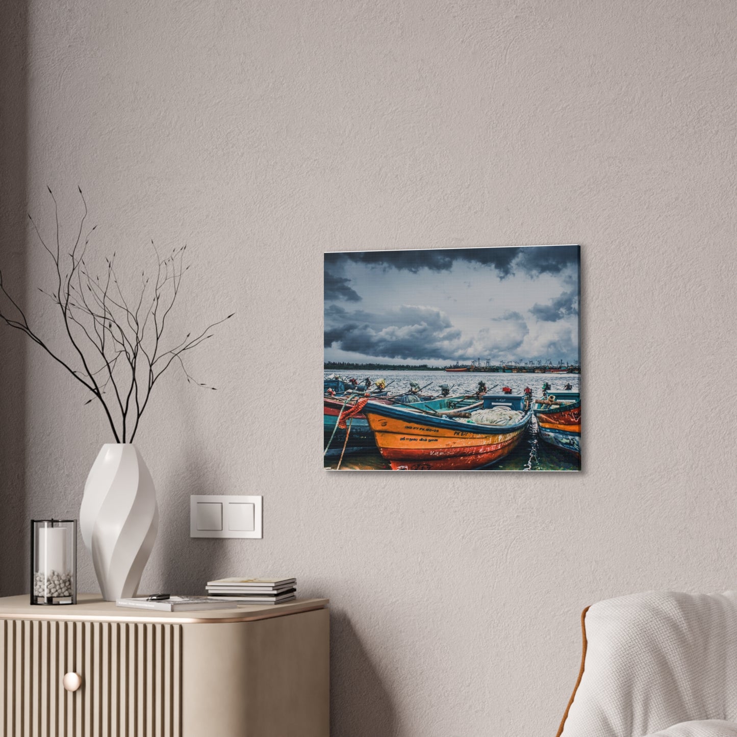 Boats - Canvas Stretched, 0.75"