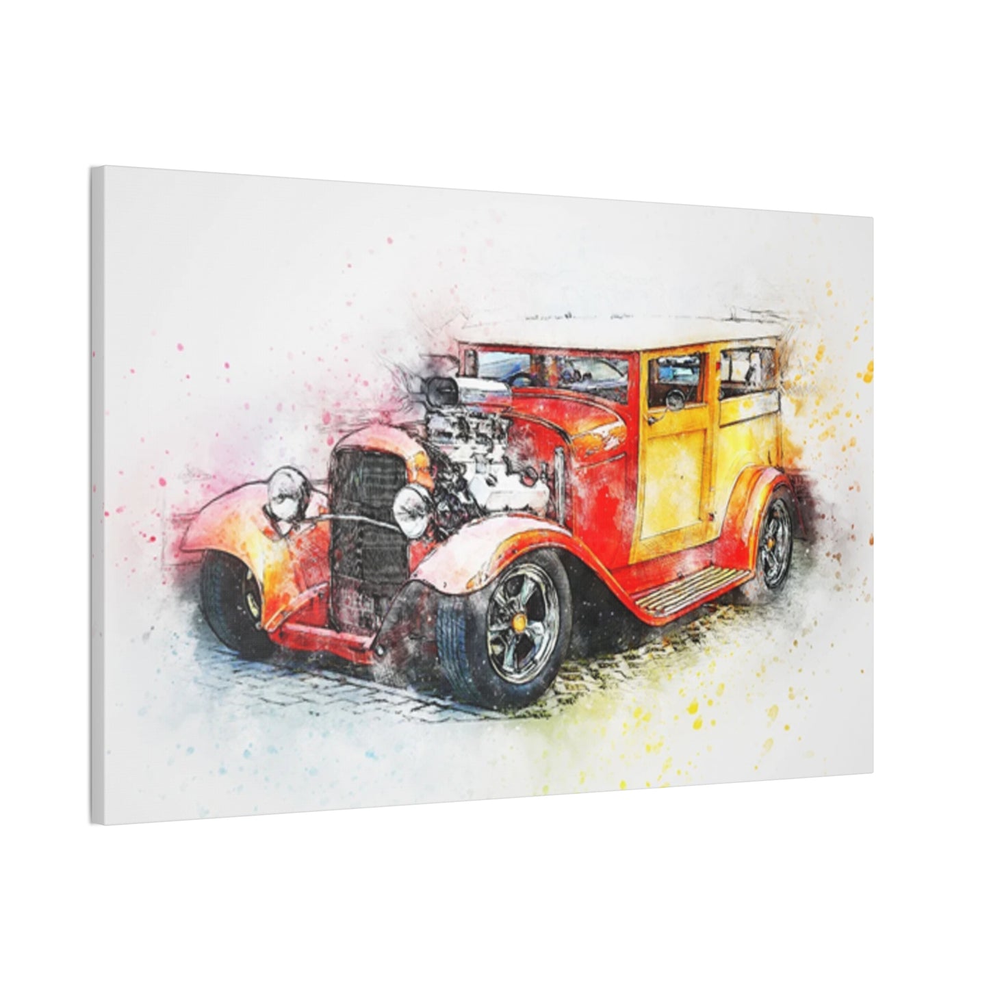 Hot Rod - Canvas Stretched, 0.75" - Father's Day